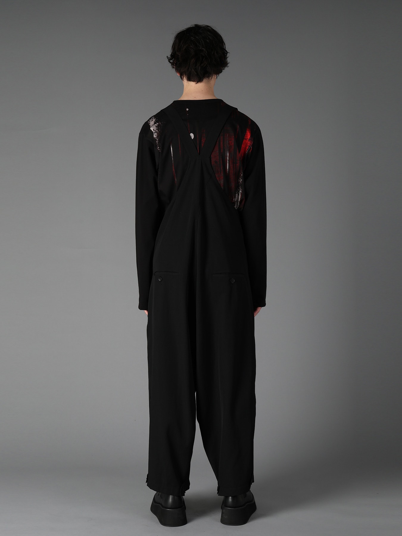 WOOL GABARDINE OVERALLS