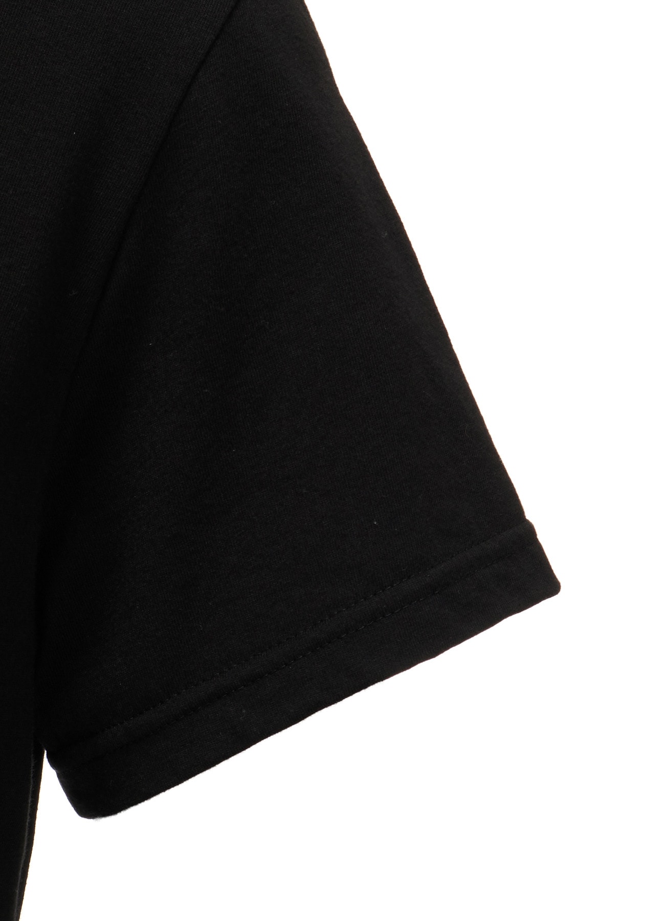 SILICON JERSEY+CREPE de CHINE PANEL LONG DRESS SHORT SLEEVE
