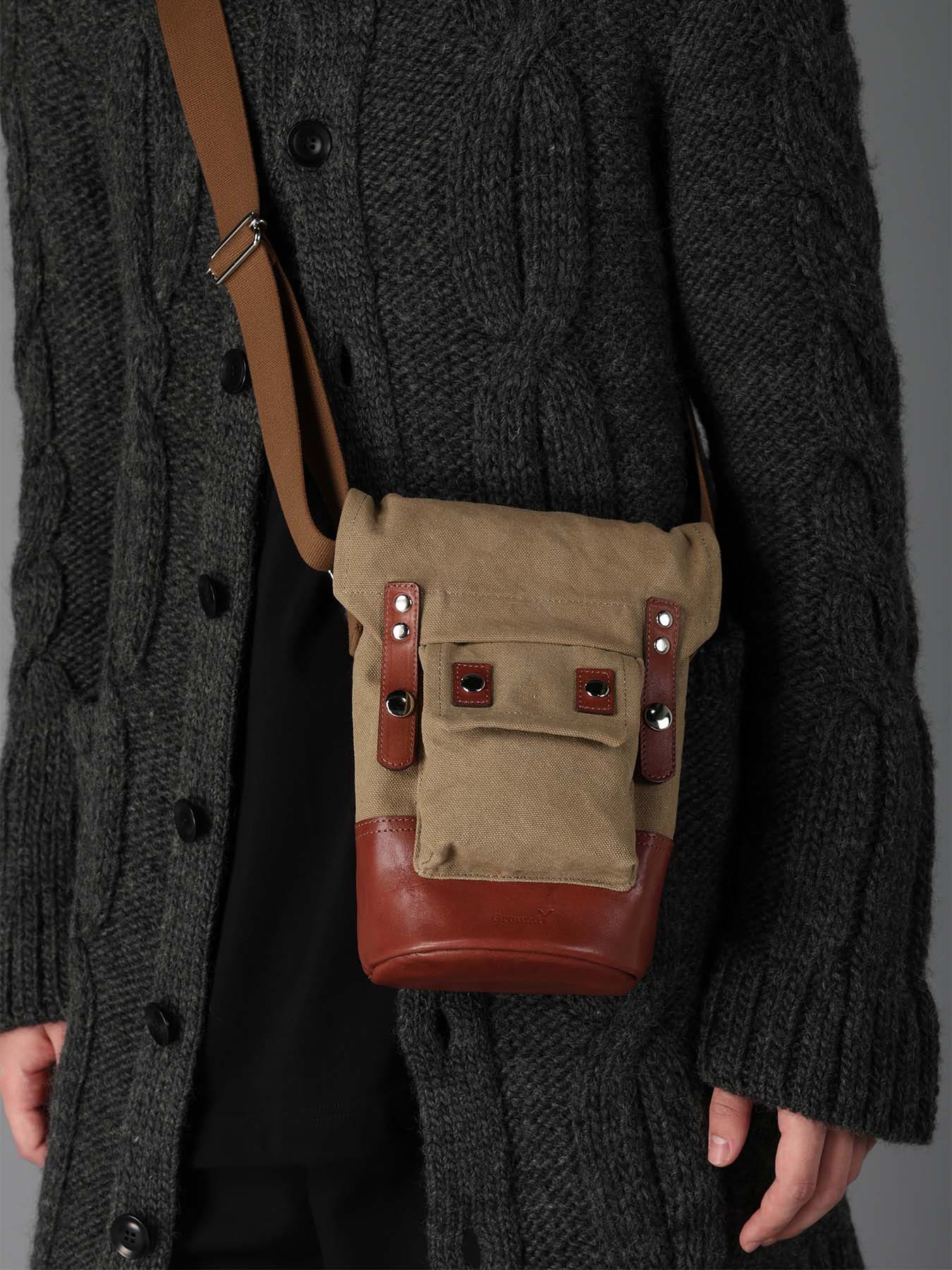 NO.8 CANVAS BIO FINISHED MINI SHOULDER BAG