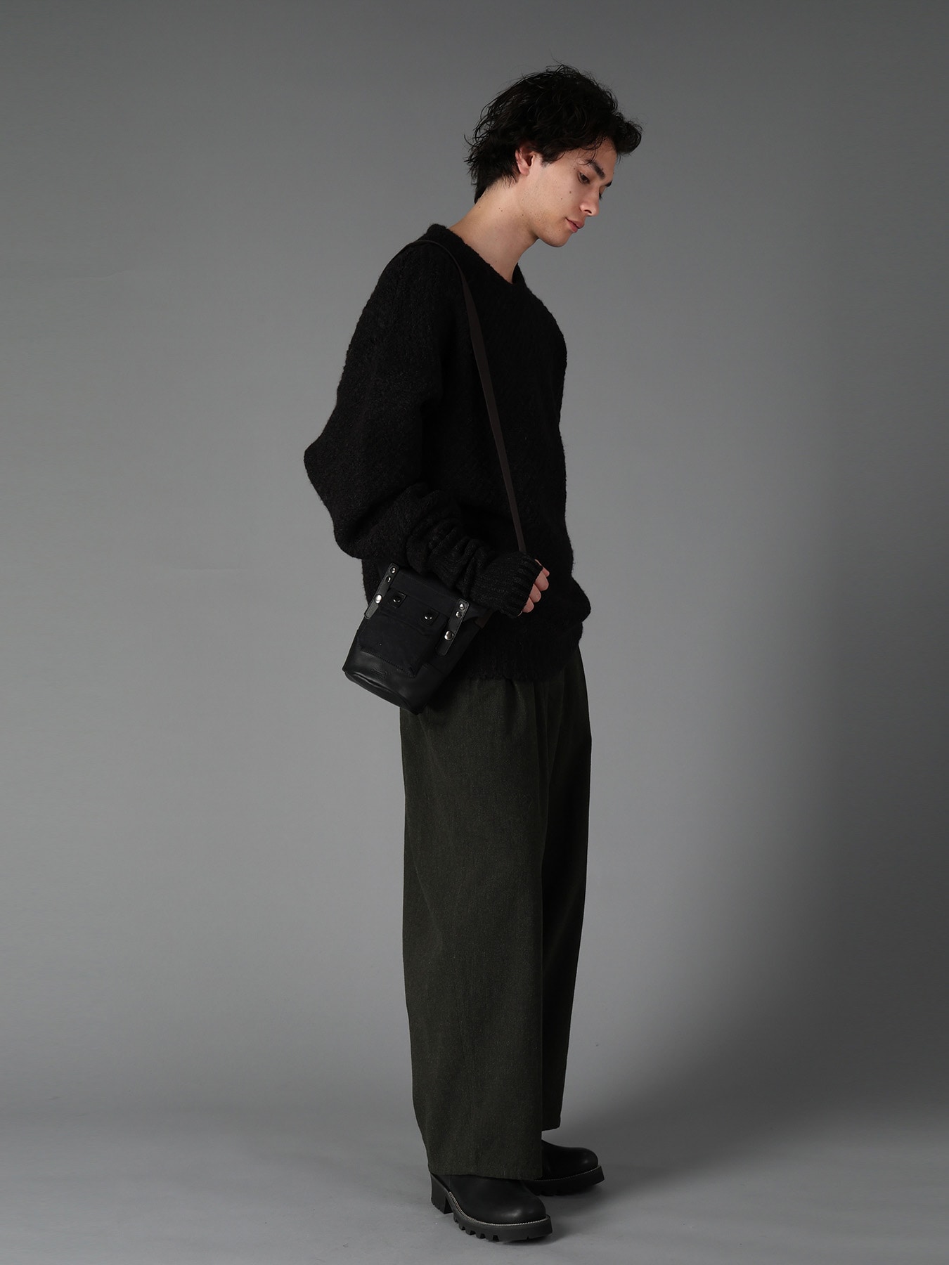 NO.8 CANVAS BIO FINISHED MINI SHOULDER BAG