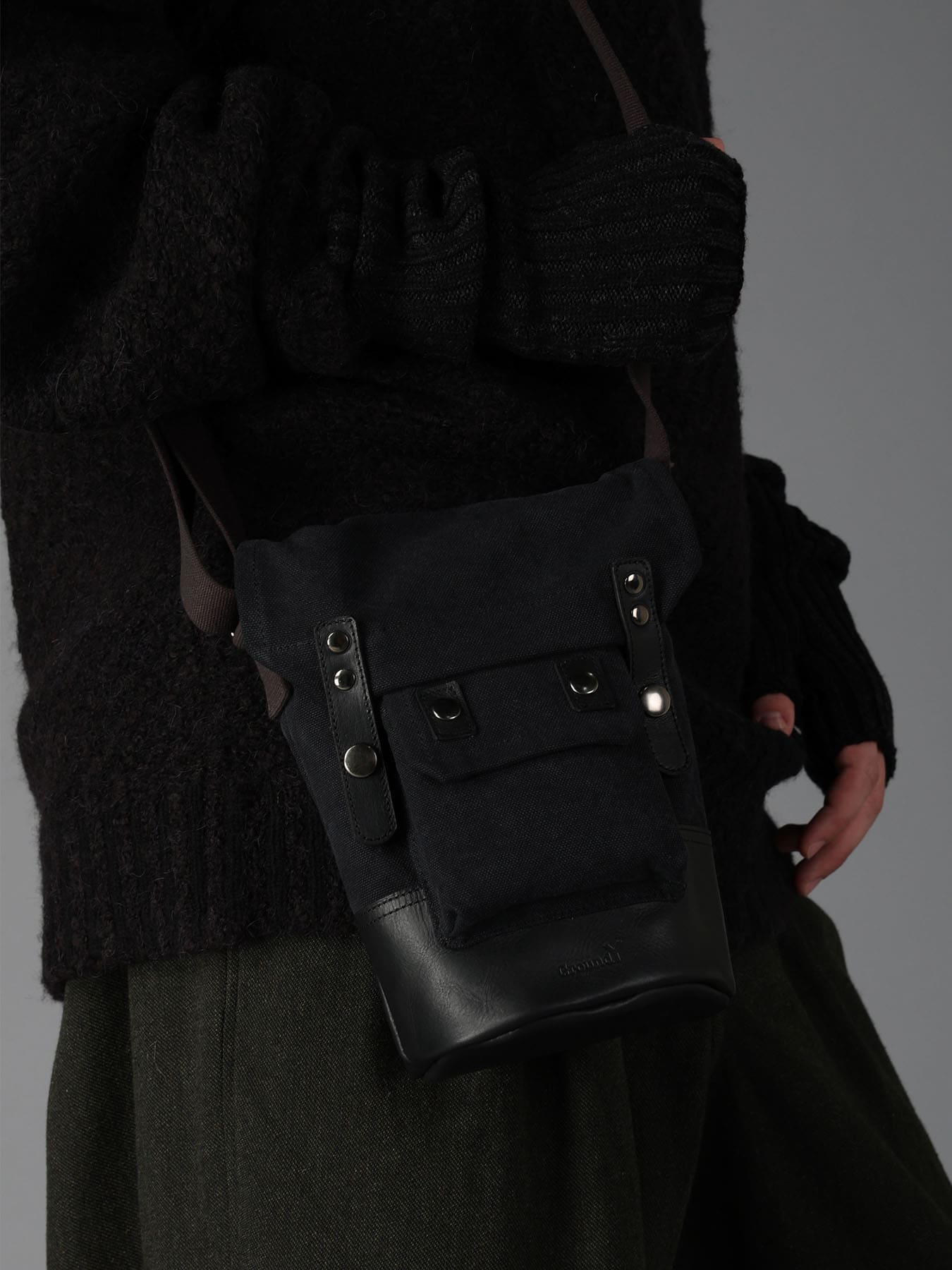 NO.8 CANVAS BIO FINISHED MINI SHOULDER BAG