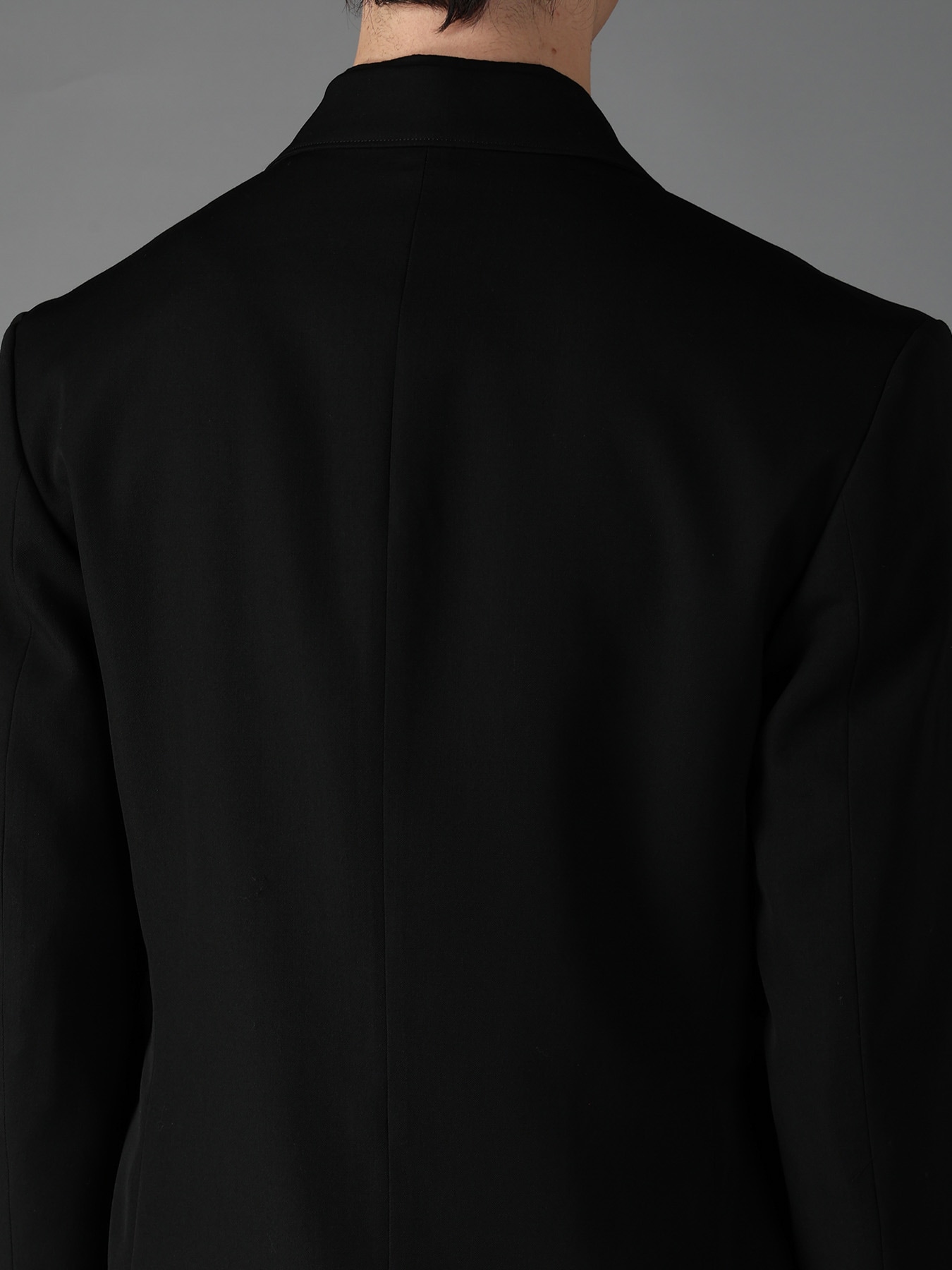 WOOL GABARDINE SIDE BELT JACKET