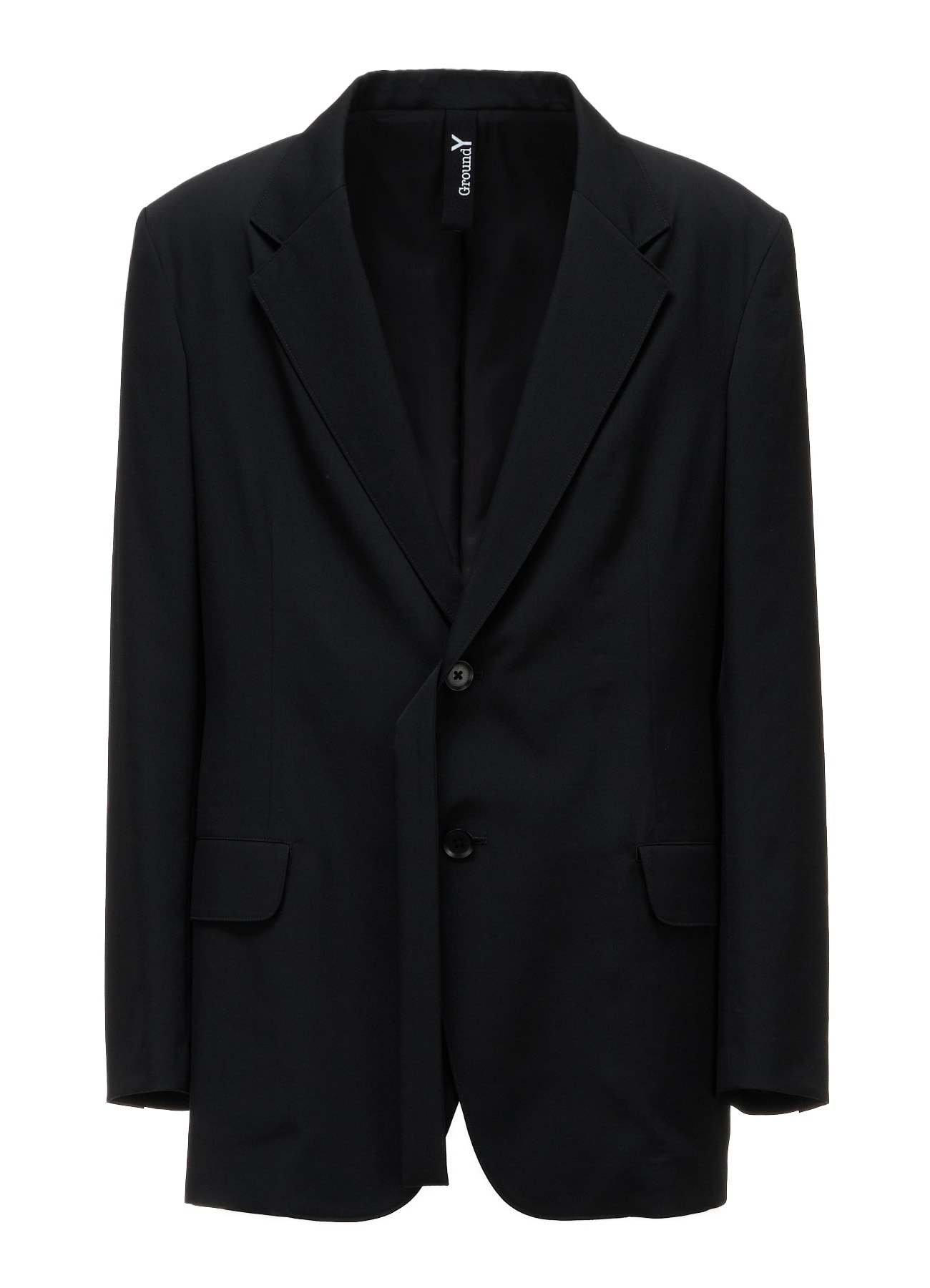 WOOL GABARDINE SIDE BELT JACKET
