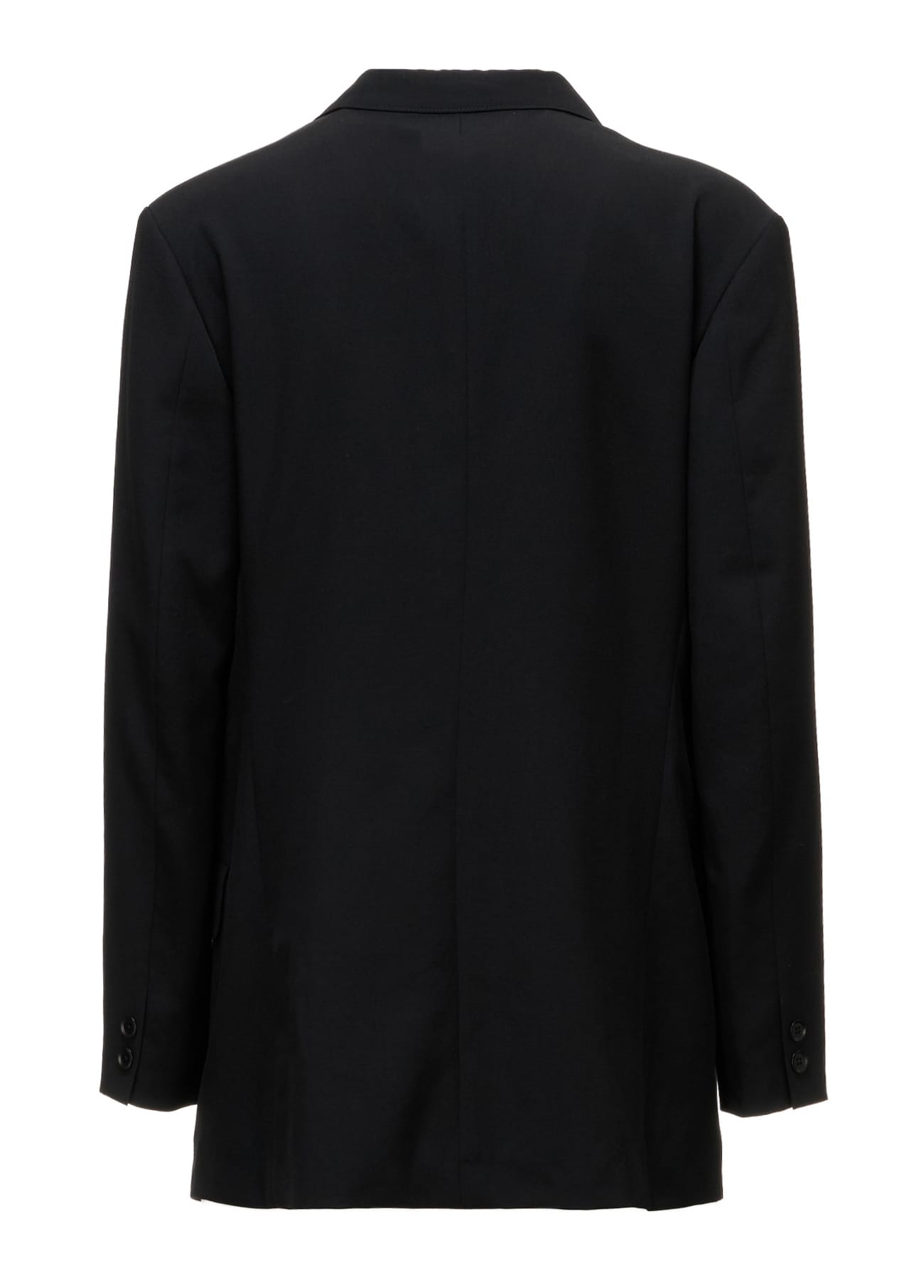 WOOL GABARDINE SIDE BELT JACKET