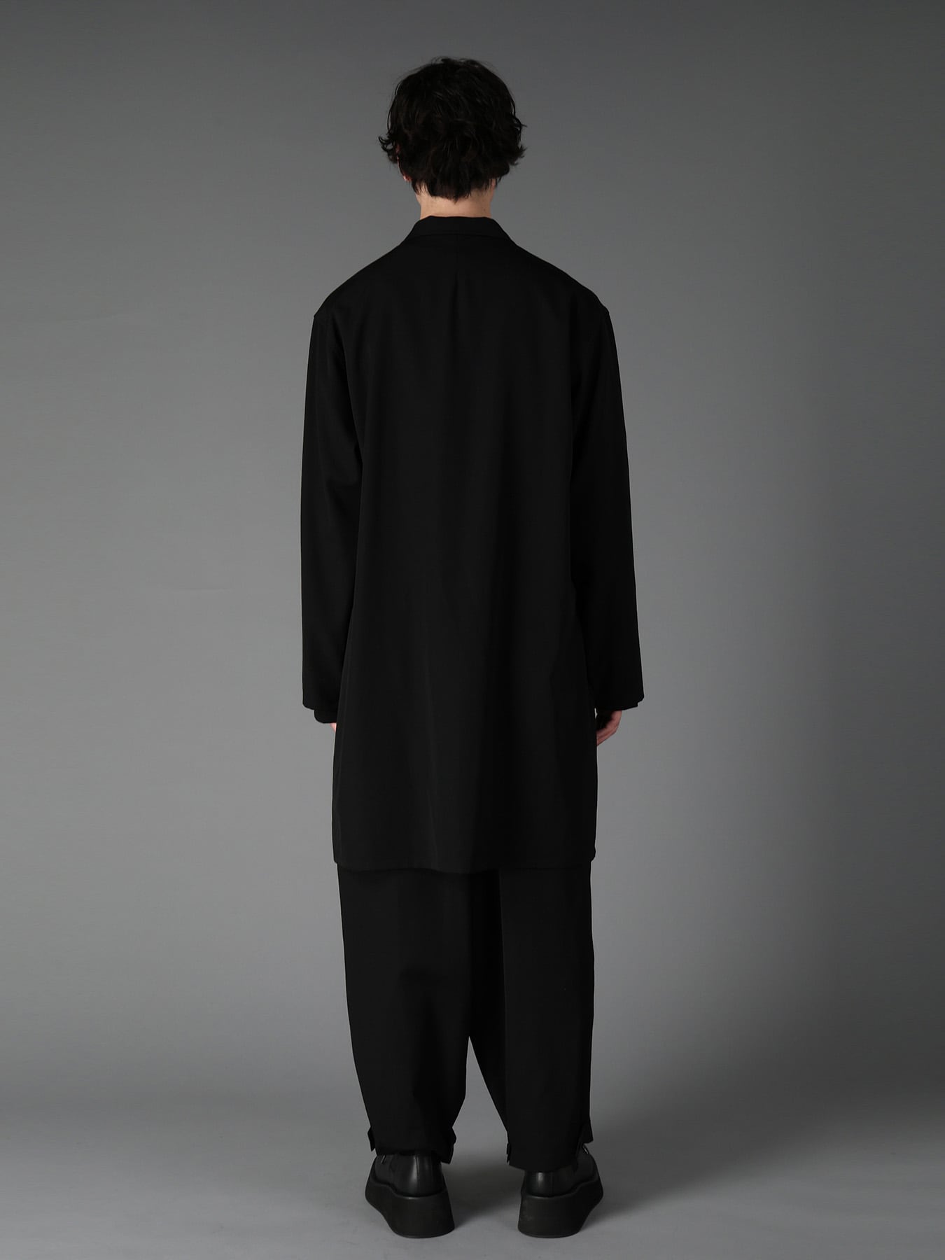 WOOL GABARDINE SHIRT JACKET