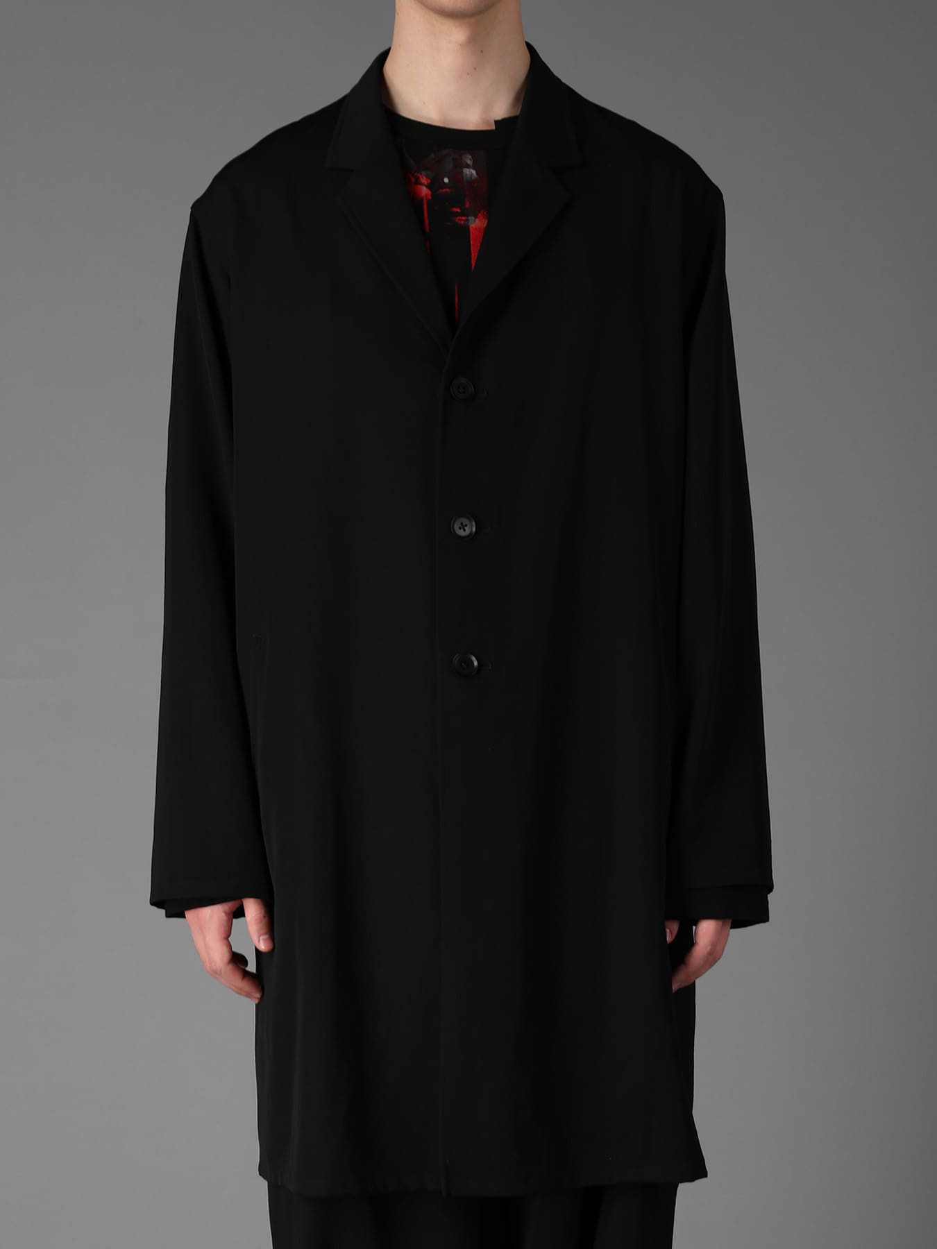 WOOL GABARDINE SHIRT JACKET
