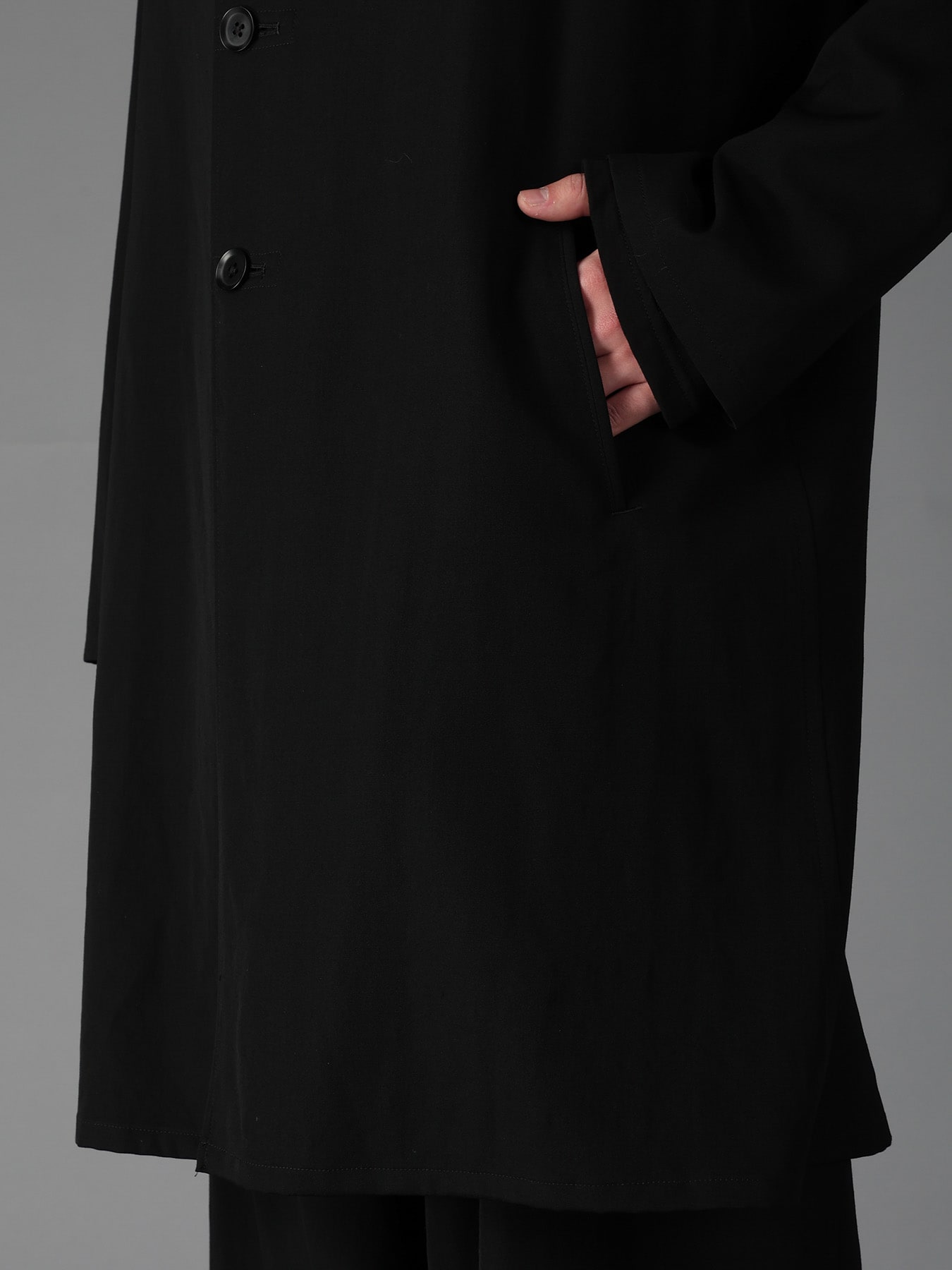 WOOL GABARDINE SHIRT JACKET