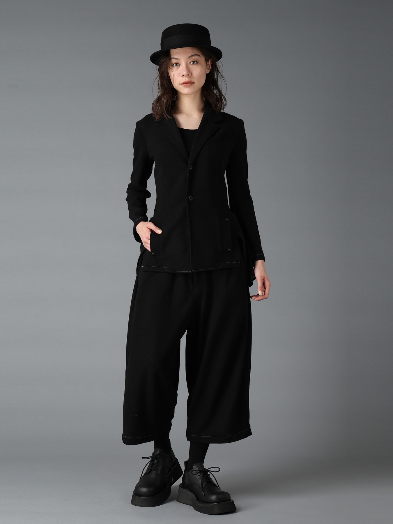 SOFT SPUN 1/14 JERSEY BACK FLARE JACKET