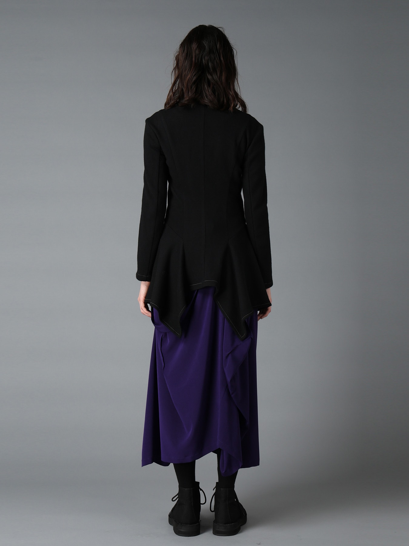 SOFT SPUN 1/14 JERSEY BACK FLARE JACKET