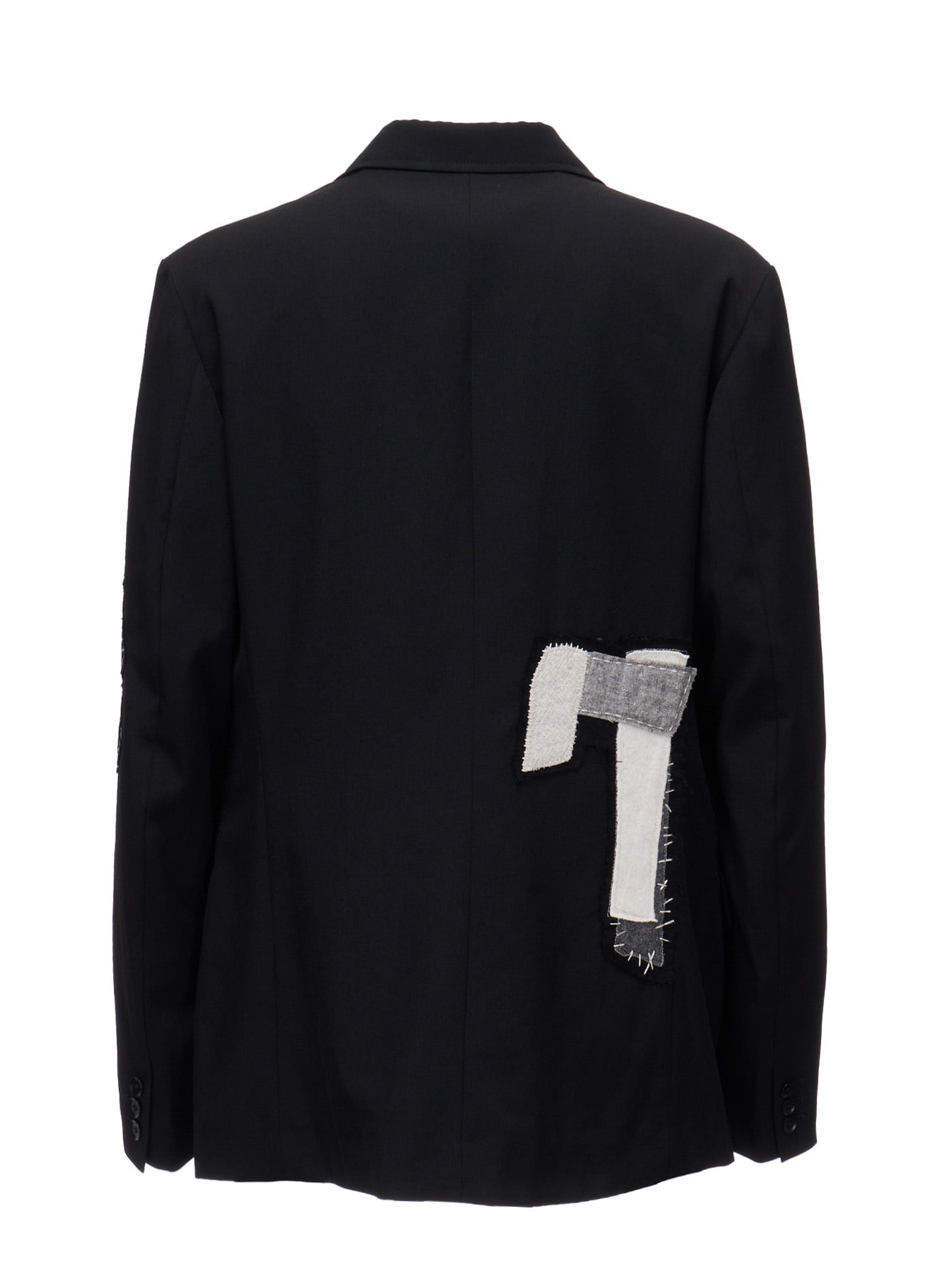 WOOL GABARDINE APPLIQUE JACKET