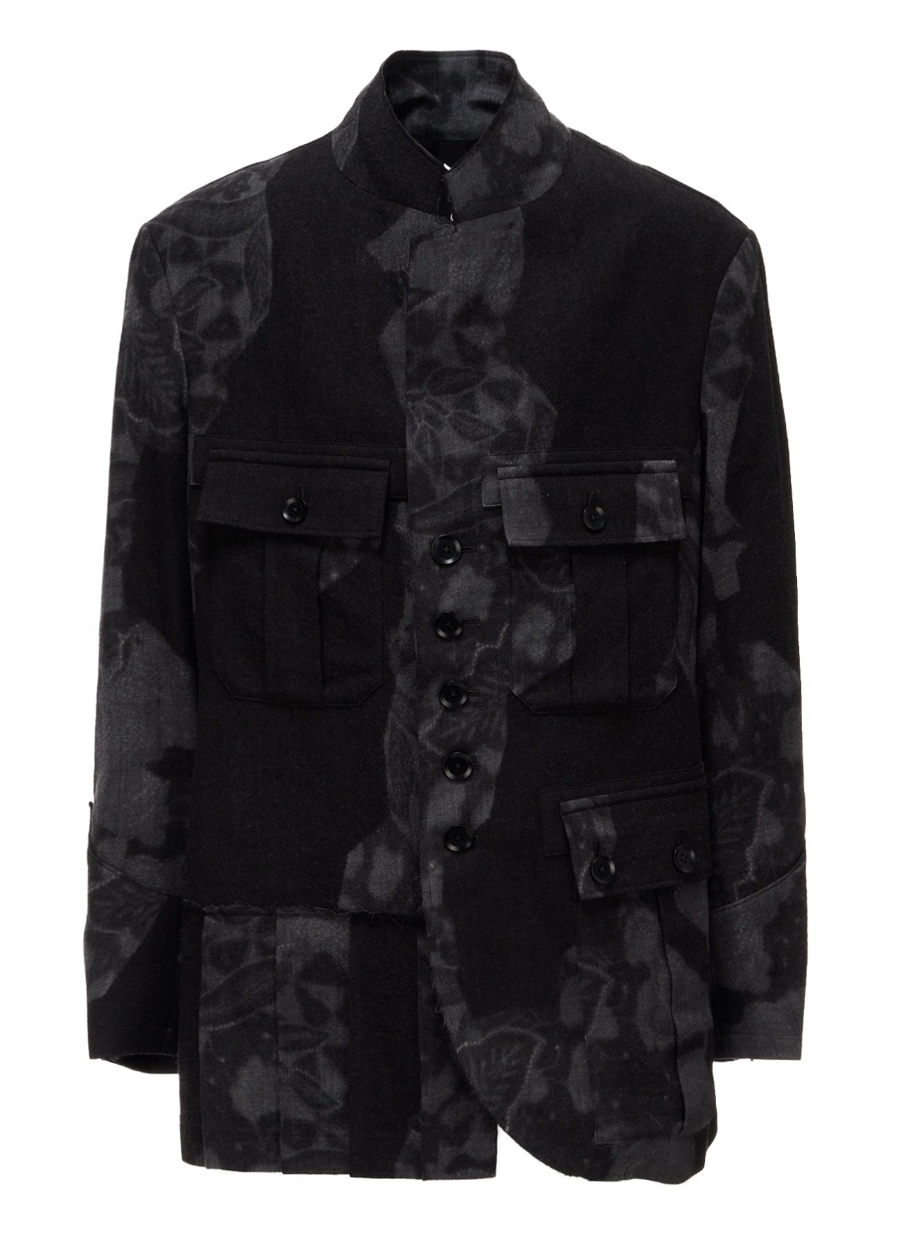 BATIK PATTERN SIDE PLEATED JACKET