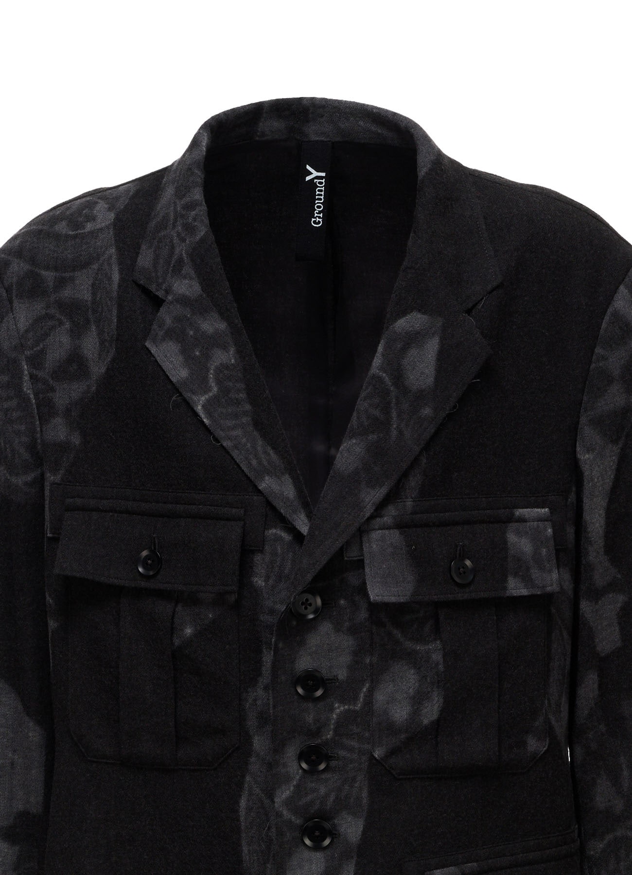 BATIK PATTERN SIDE PLEATED JACKET