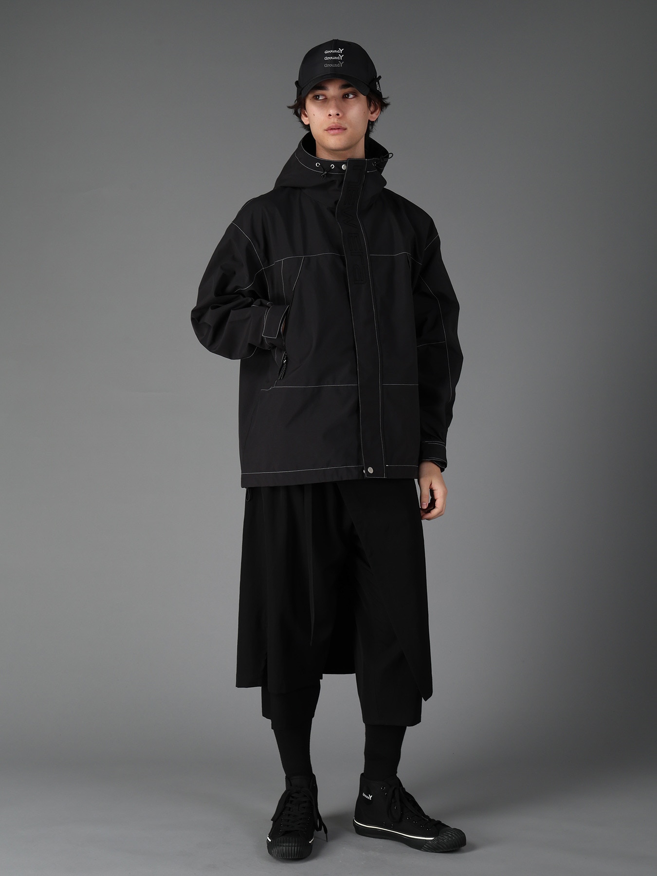 Ground Y × NEW ERA 3L SHELL JACKET