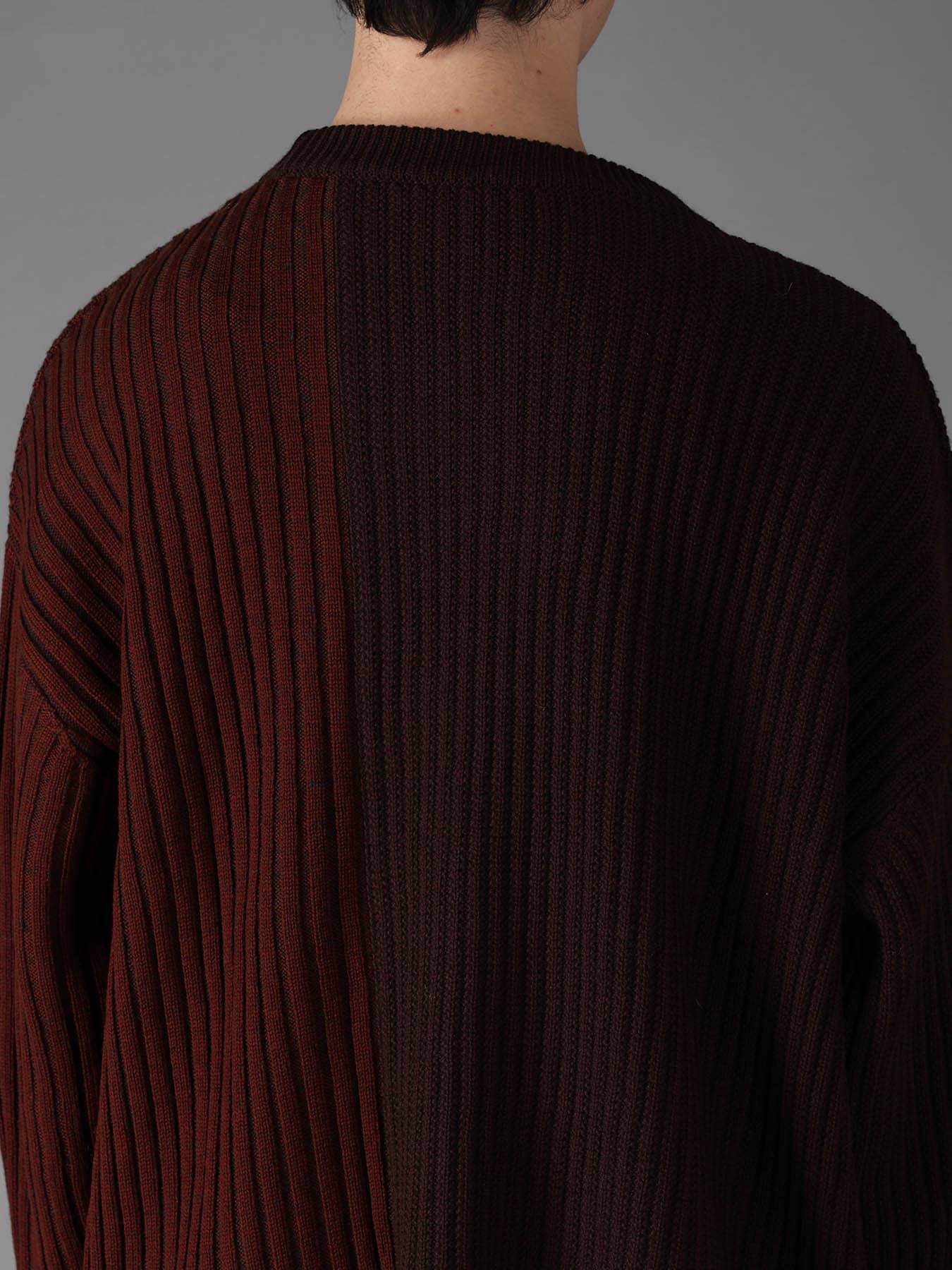 RIB X IRREGULAR LINKS PULLOVER