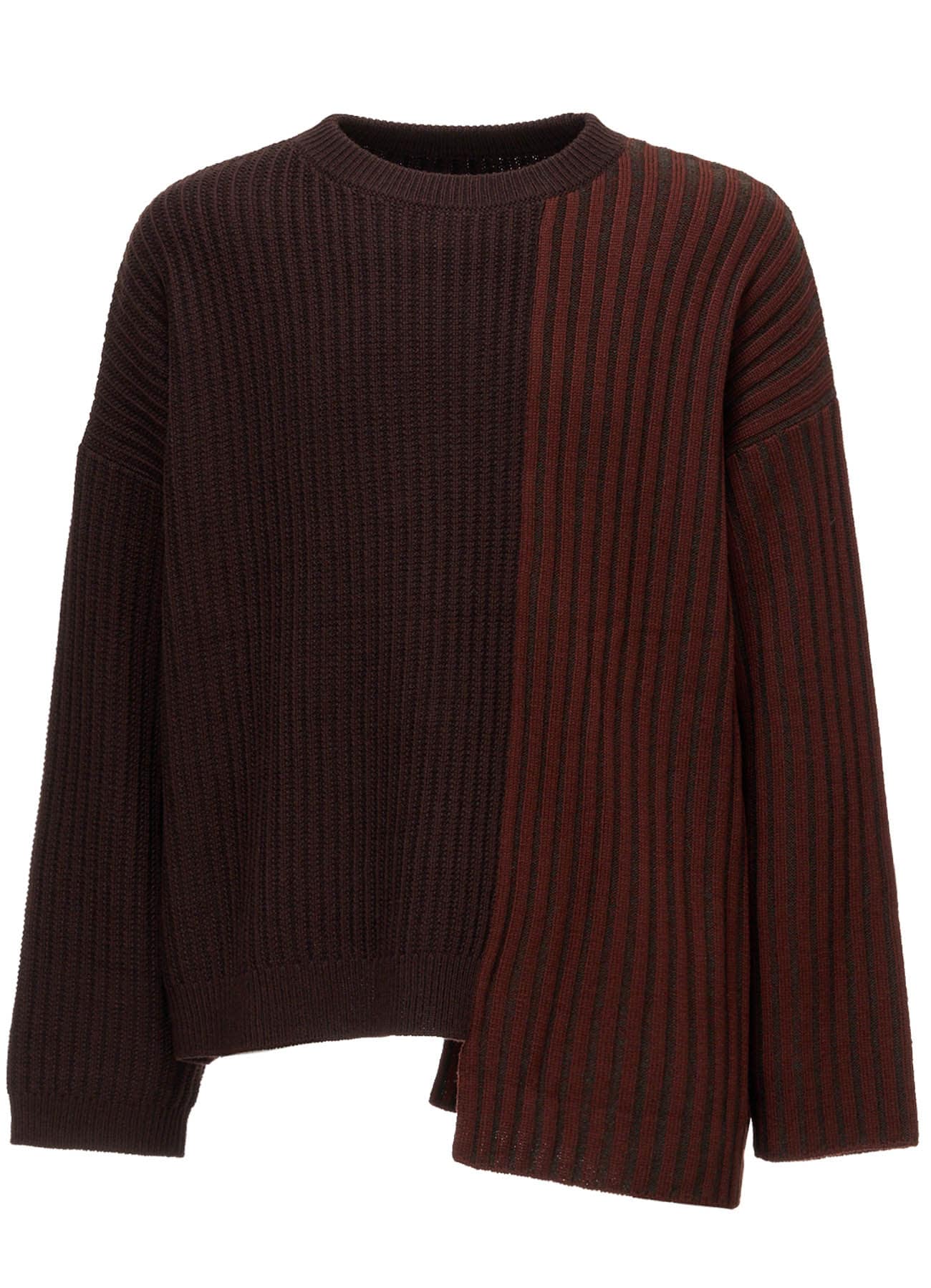RIB X IRREGULAR LINKS PULLOVER