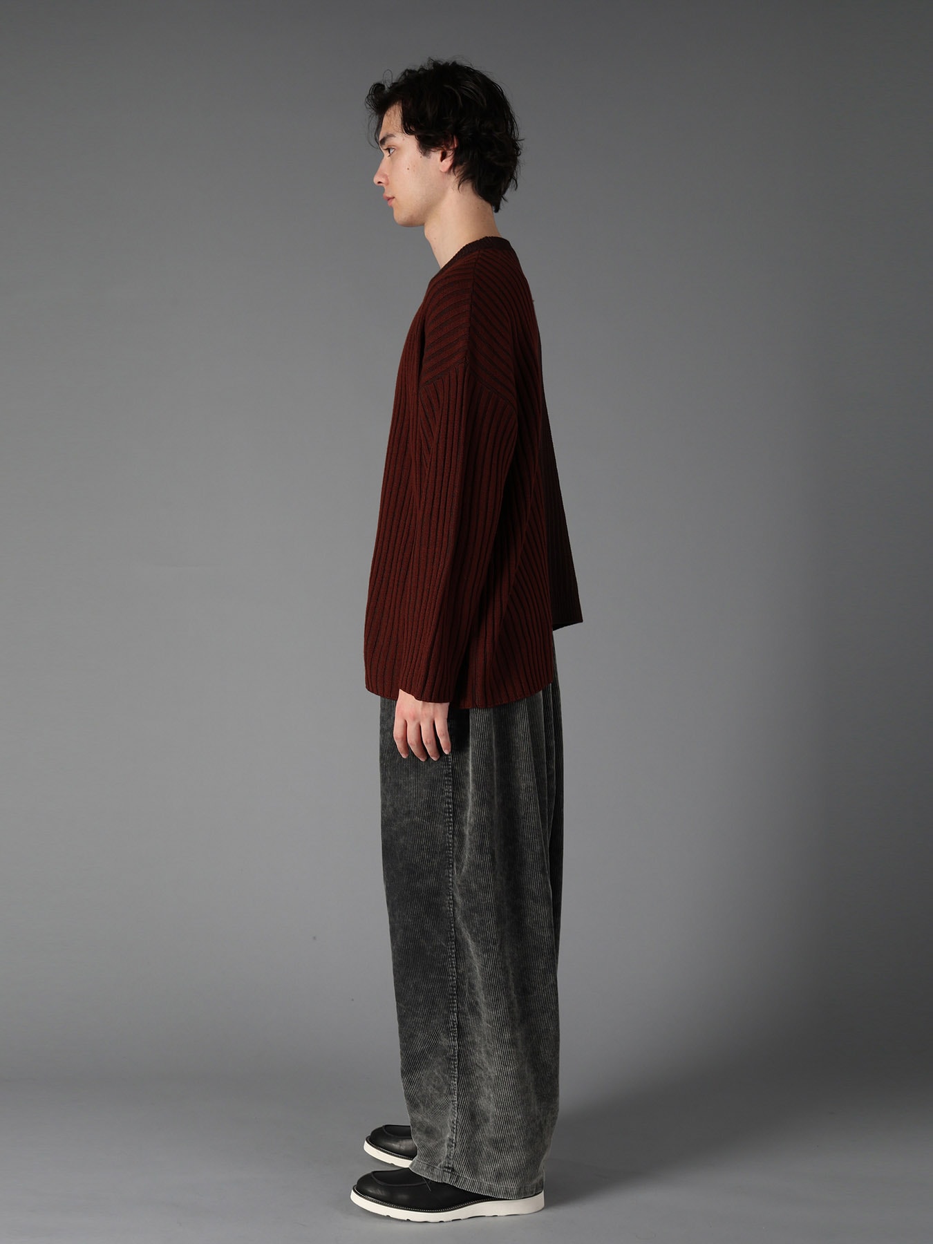 RIB X IRREGULAR LINKS PULLOVER