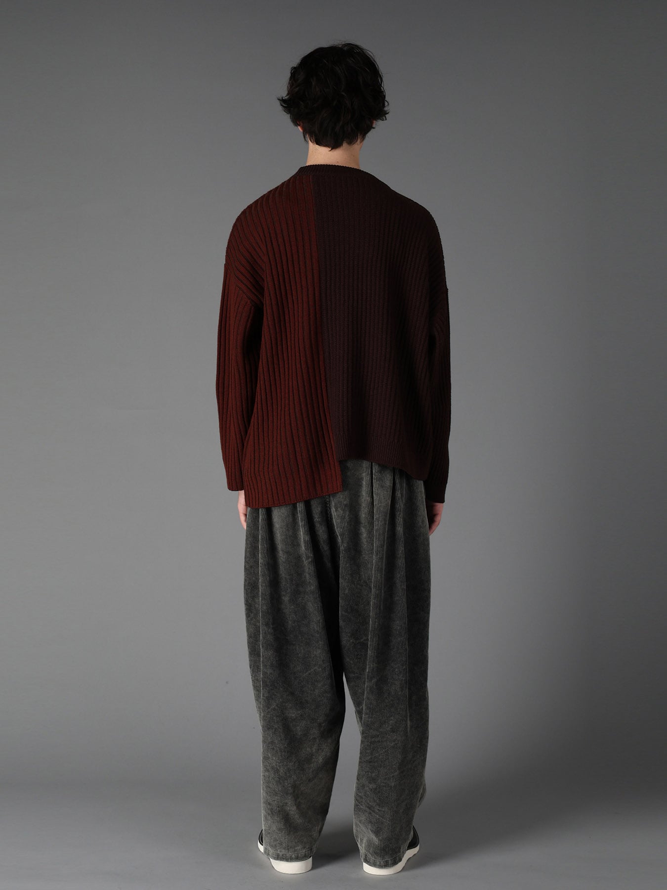 RIB X IRREGULAR LINKS PULLOVER