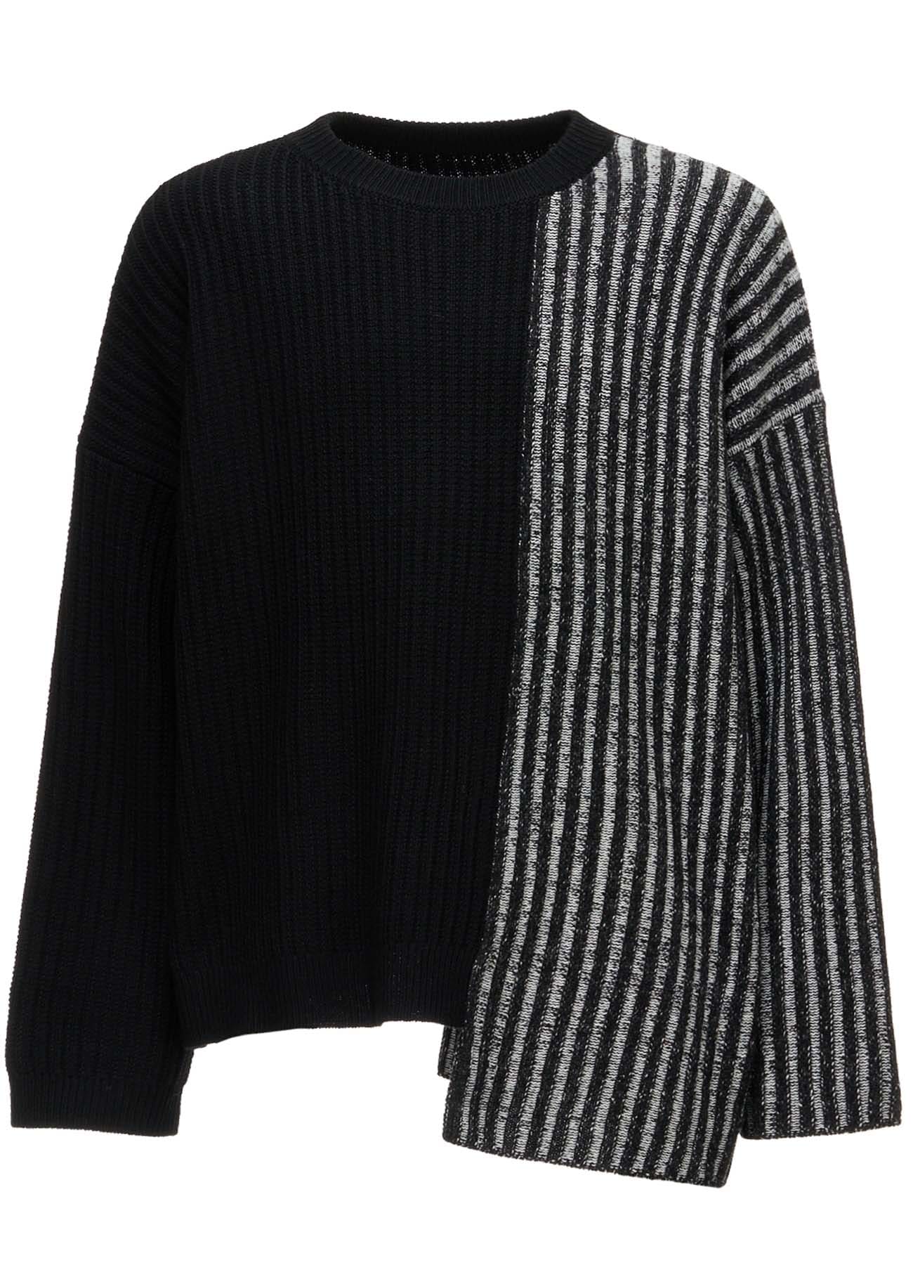 RIB X IRREGULAR LINKS PULLOVER