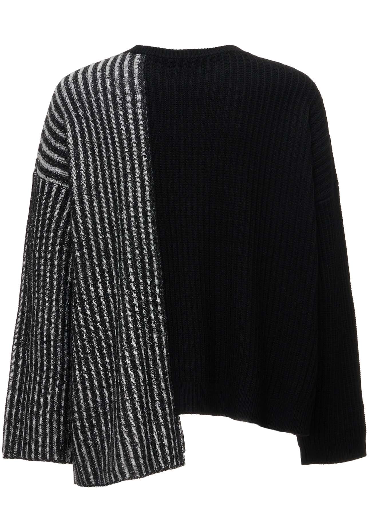 RIB X IRREGULAR LINKS PULLOVER