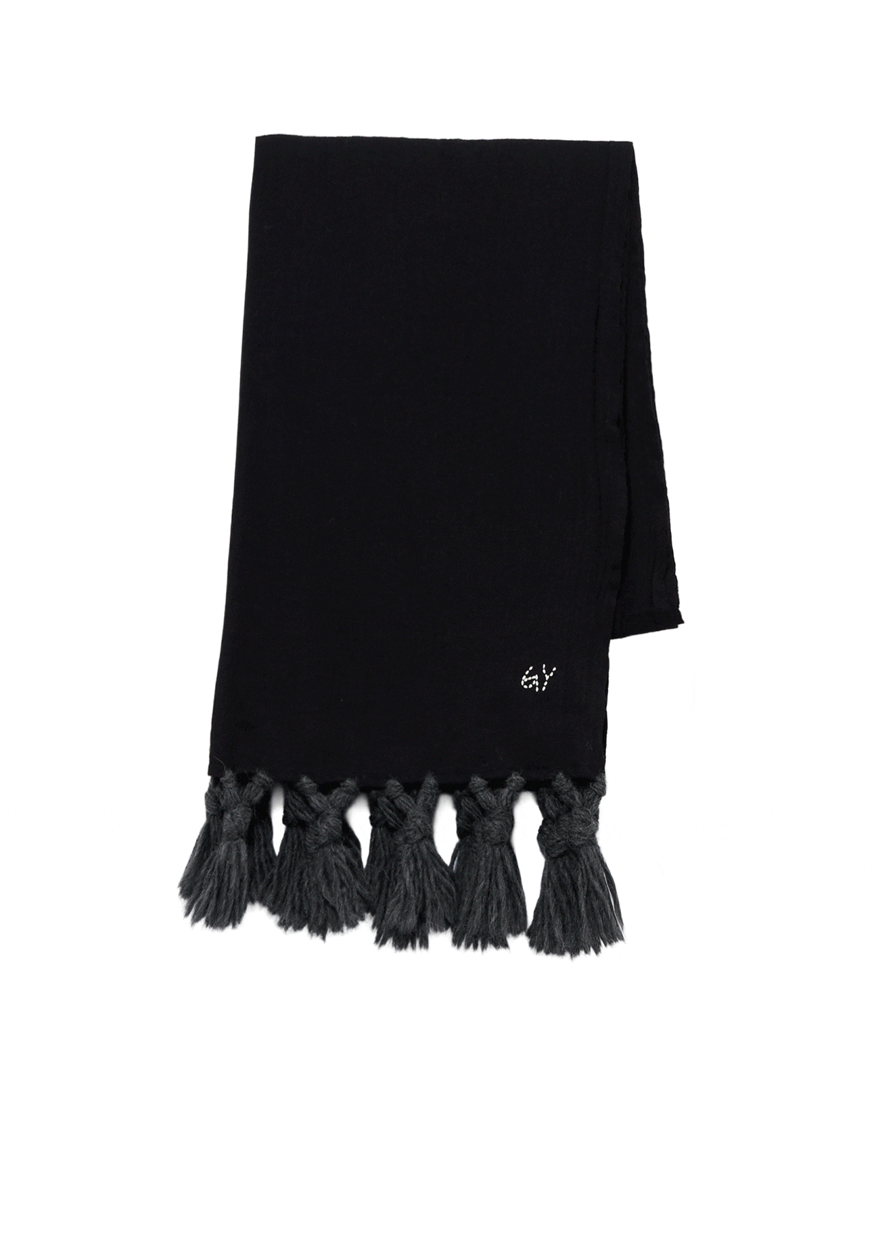 MILLING WOOL FRINGED STOLE