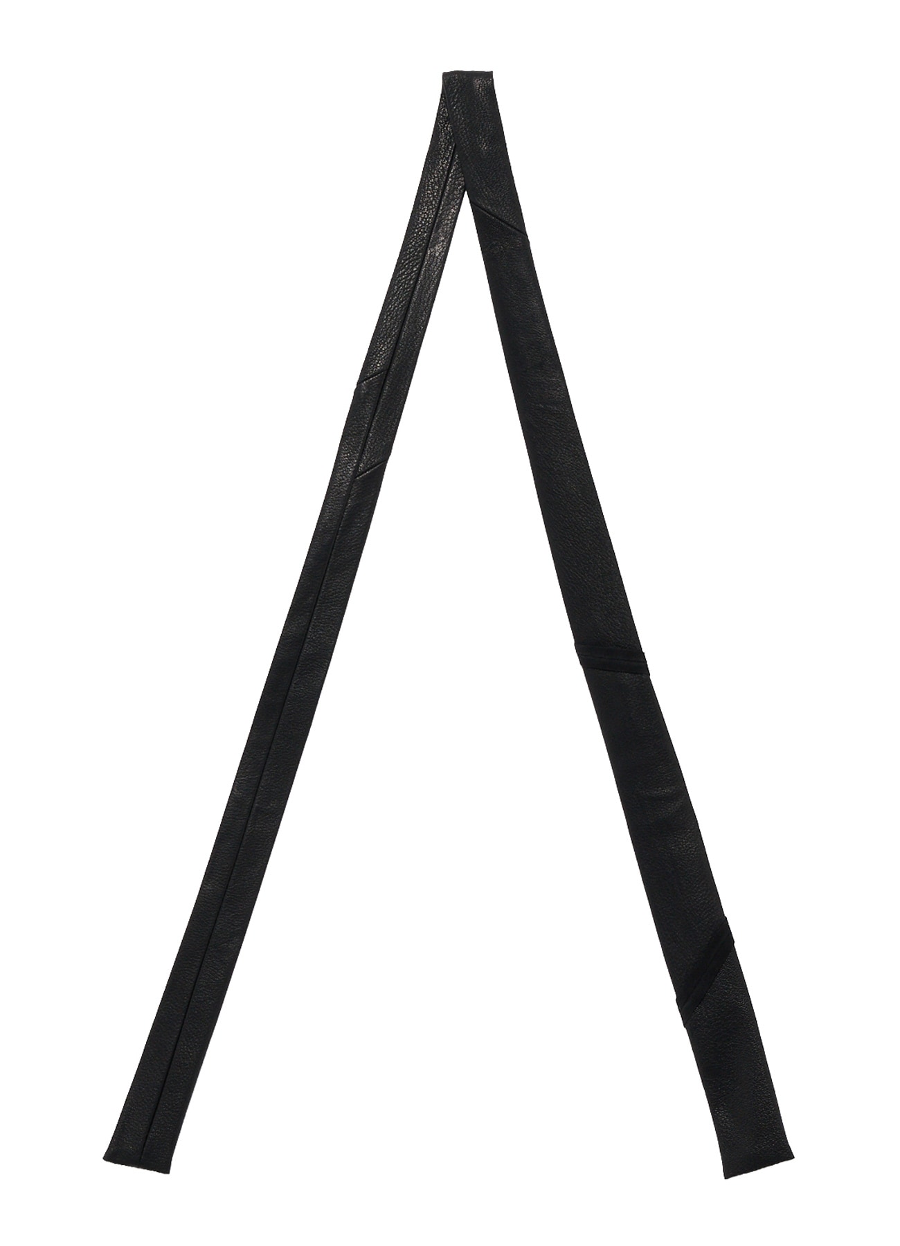 GOAT LEATHER FULL-ANILINE PANEL SQUARE NECKTIE