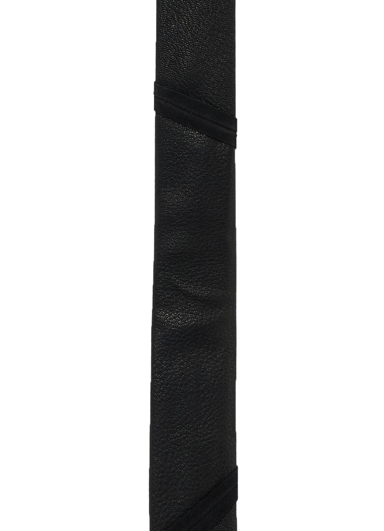 GOAT LEATHER FULL-ANILINE PANEL SQUARE NECKTIE