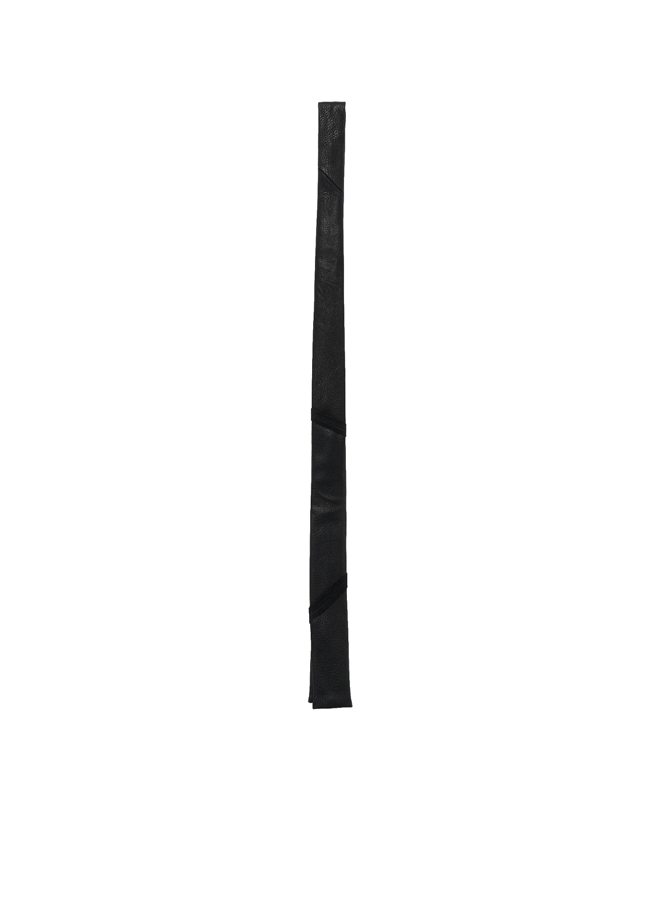 GOAT LEATHER FULL-ANILINE PANEL SQUARE NECKTIE
