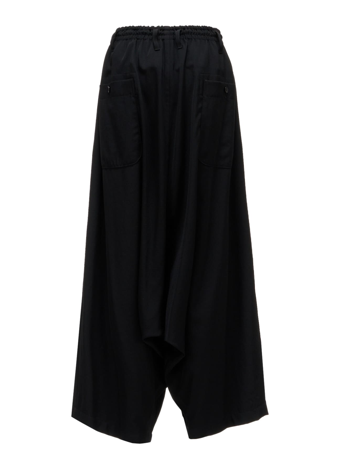 WOOL GABARDINE SAROUEL PANTS
