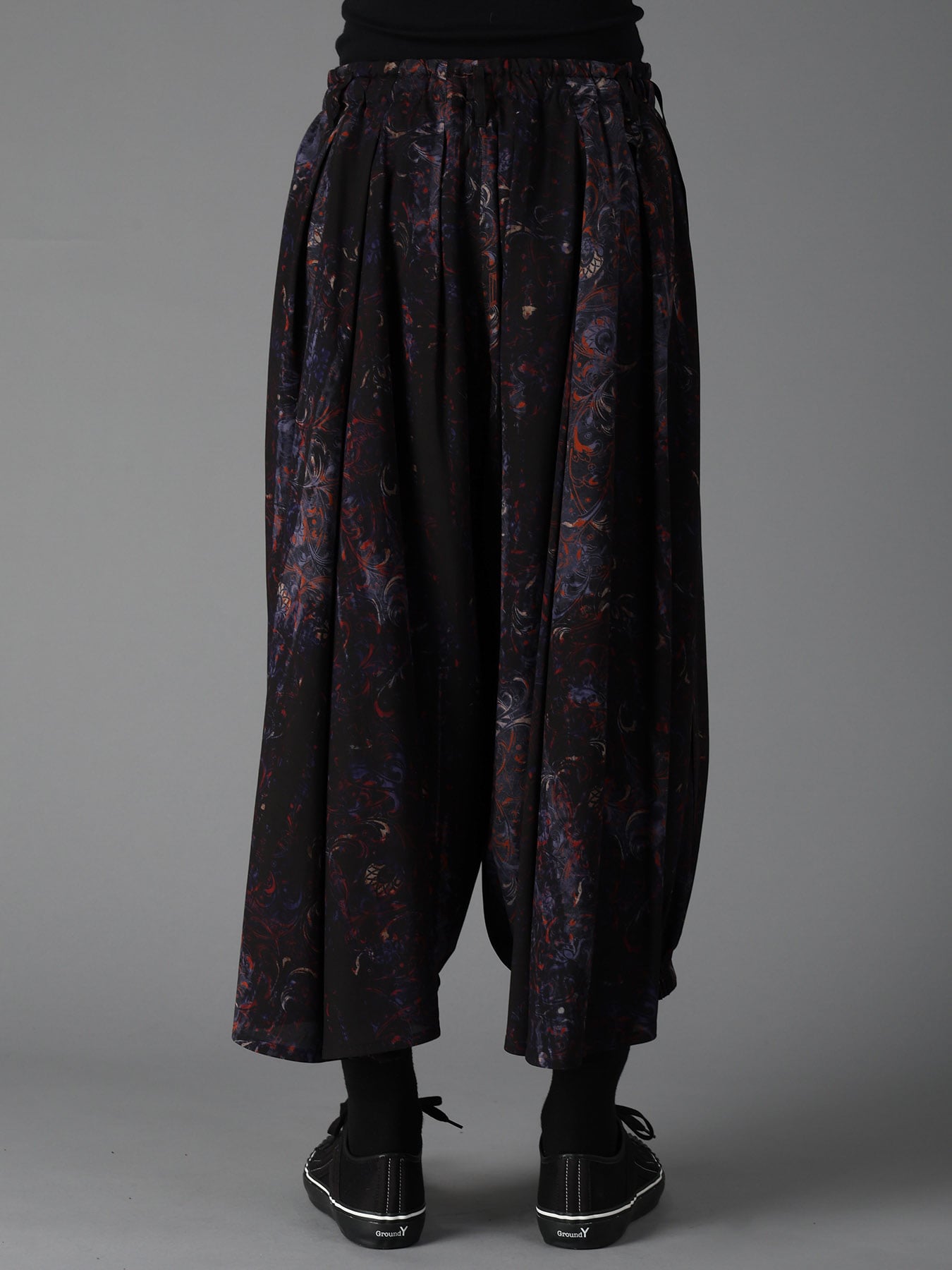 RAYON PAISLEY BALLOON CROW PANTS