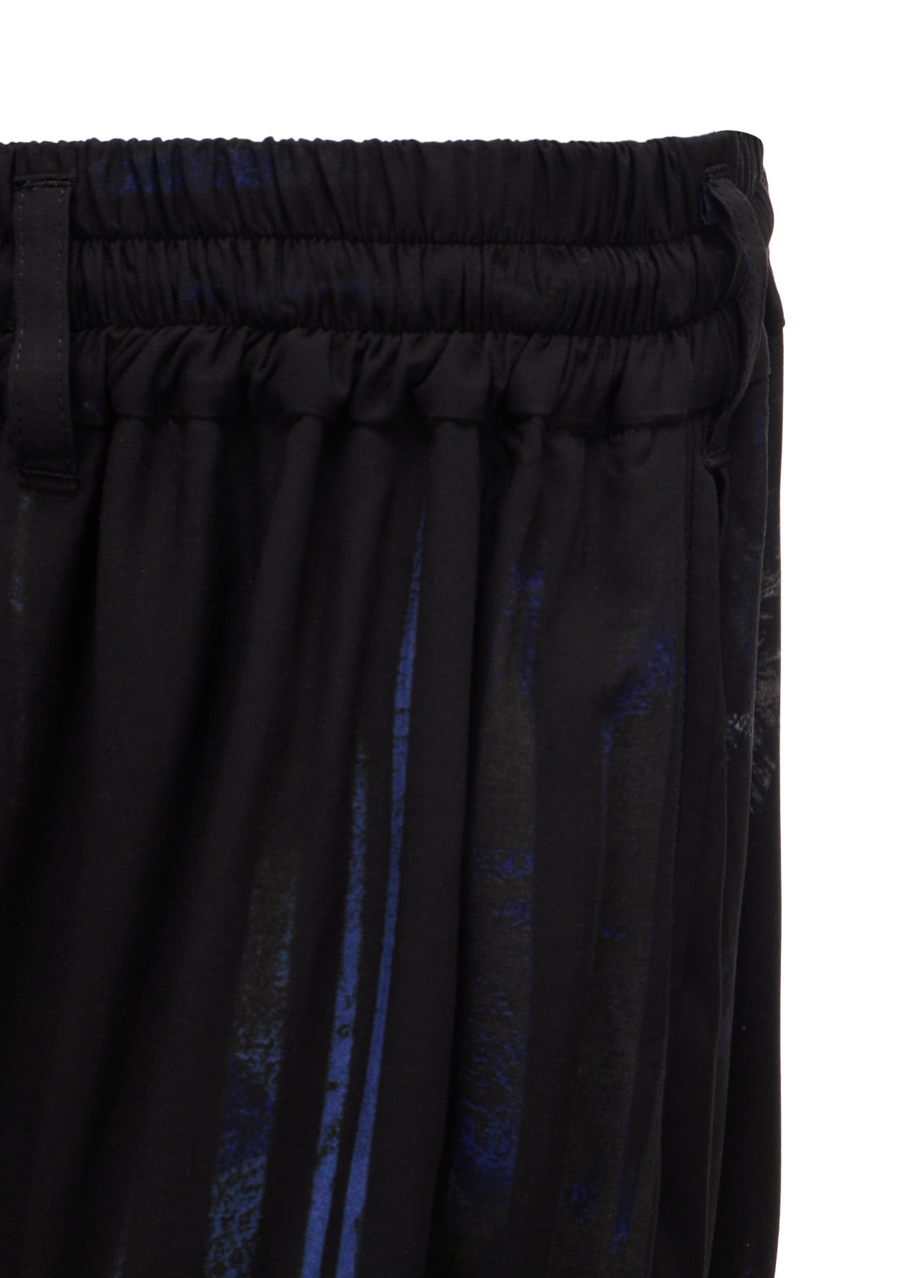 RAYON FLORAL STRIPED CULOTTE PANTS