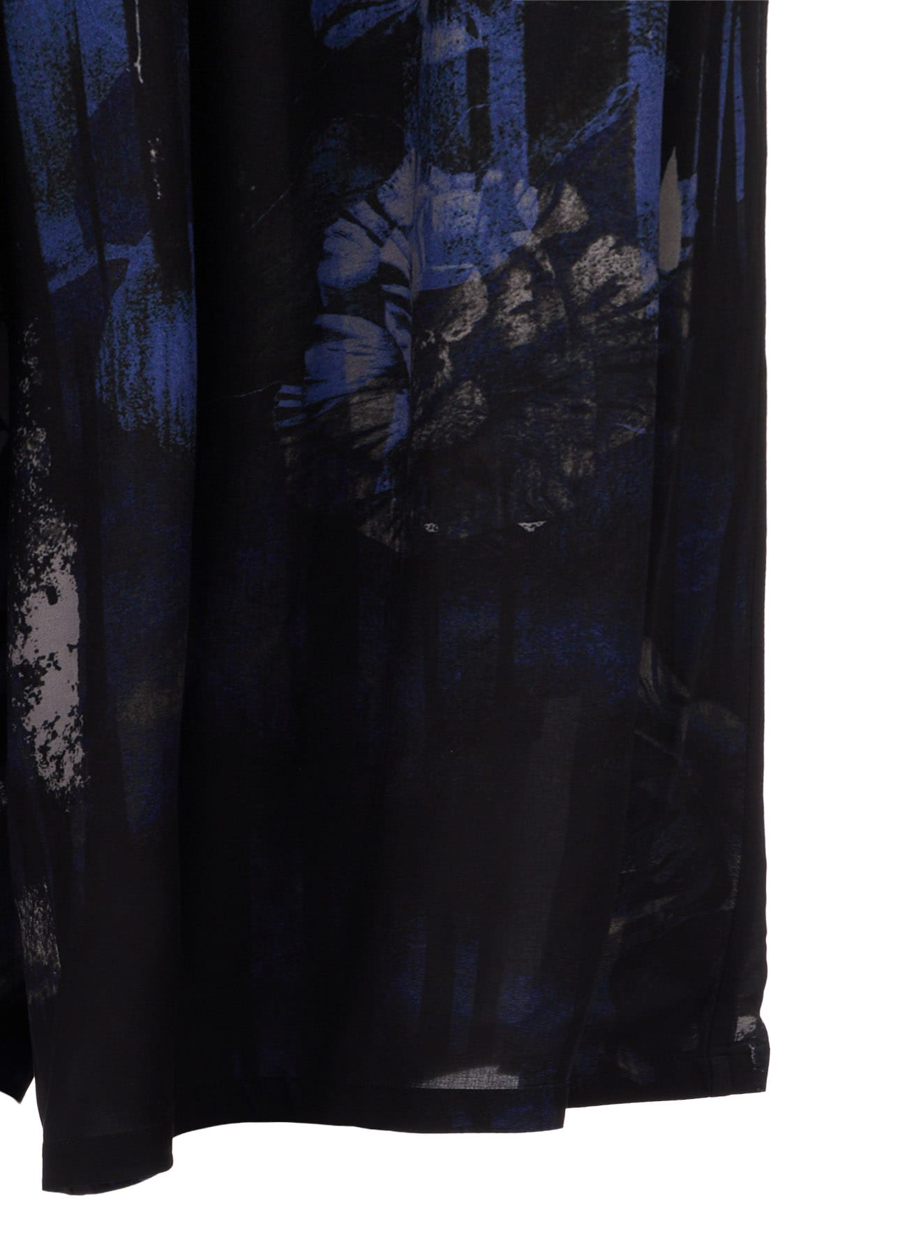 RAYON FLORAL STRIPED CULOTTE PANTS
