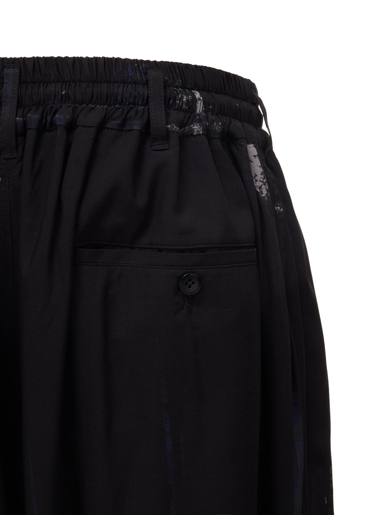 RAYON FLORAL STRIPED CULOTTE PANTS