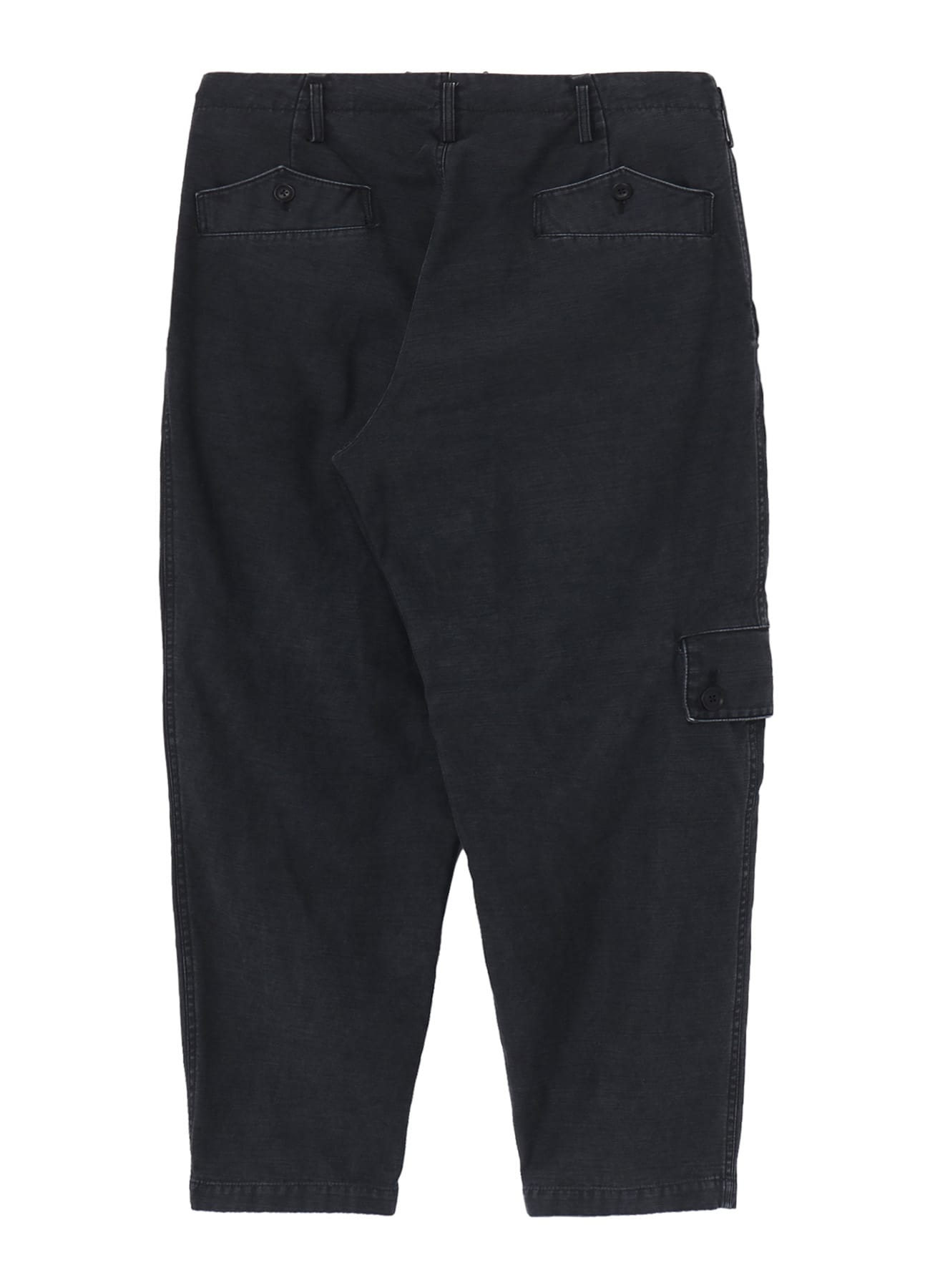 SULFUR DYED BACK SATIN POCKET SLIM PANTS