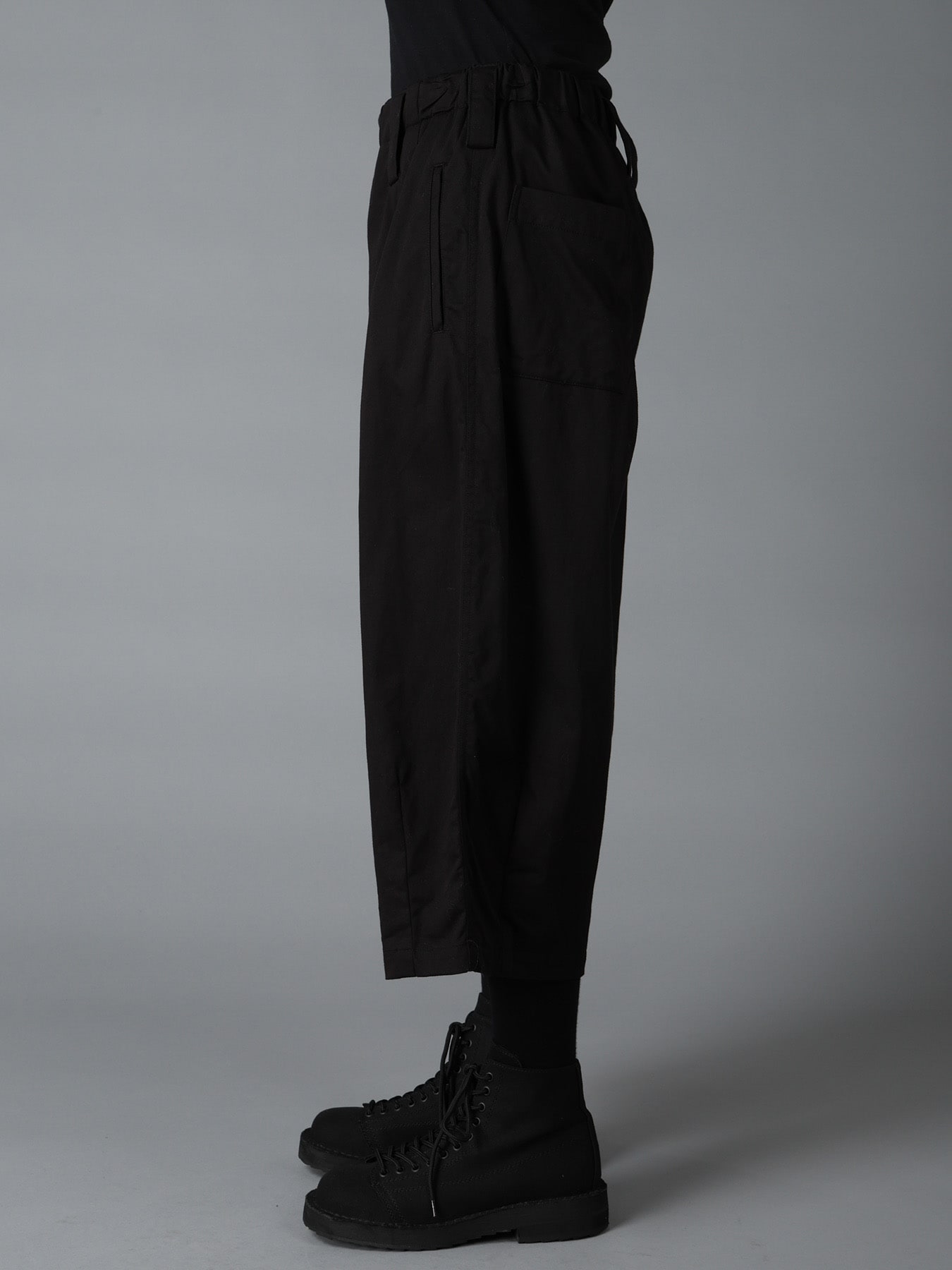 COTTON TWILL WIDE PANTS