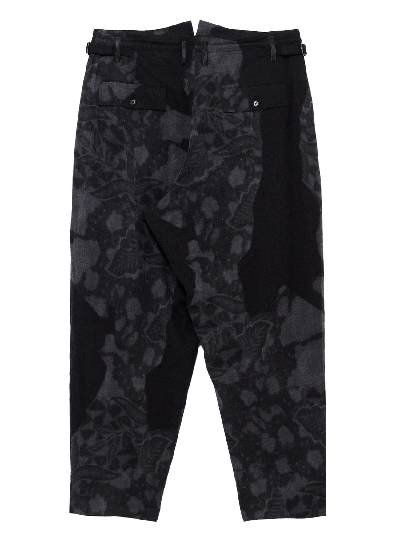 BATIK PATTERN 3-TUCK PANTS WITH FLAPS