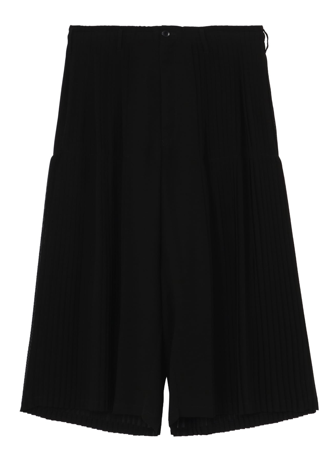 BLACK CHIFFON PLEATE PANTS