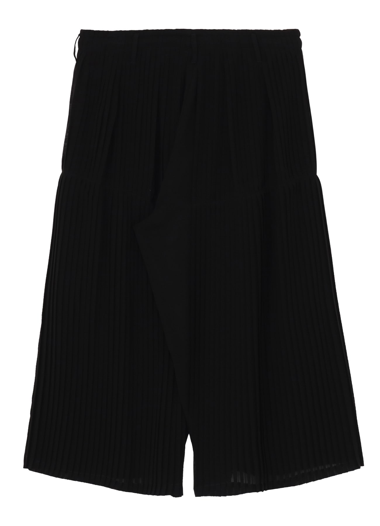 BLACK CHIFFON PLEATE PANTS