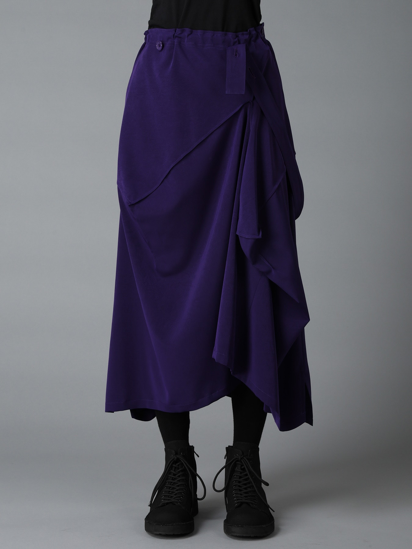 CREPE de CHINE SQUARE SKIRT
