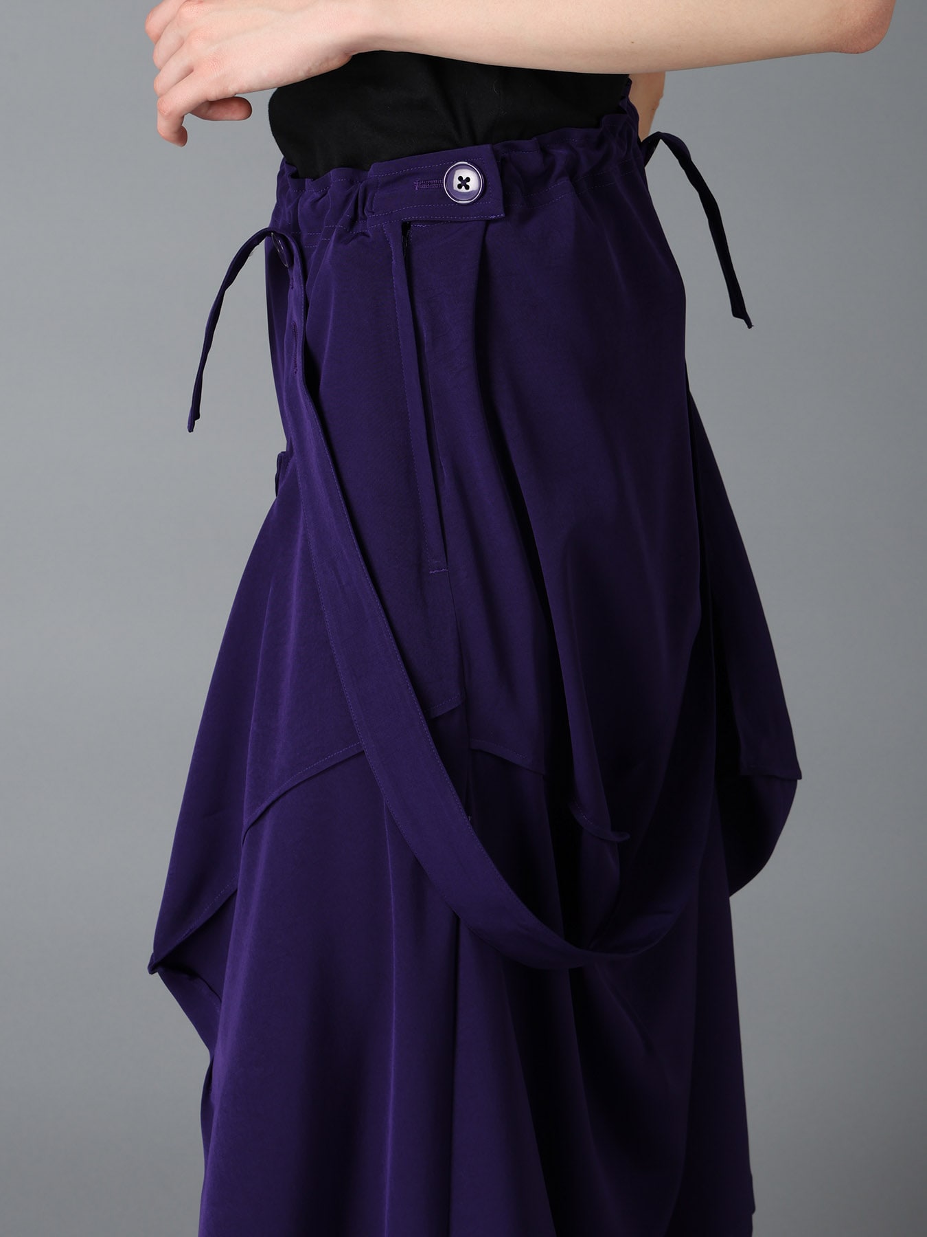 CREPE de CHINE SQUARE SKIRT