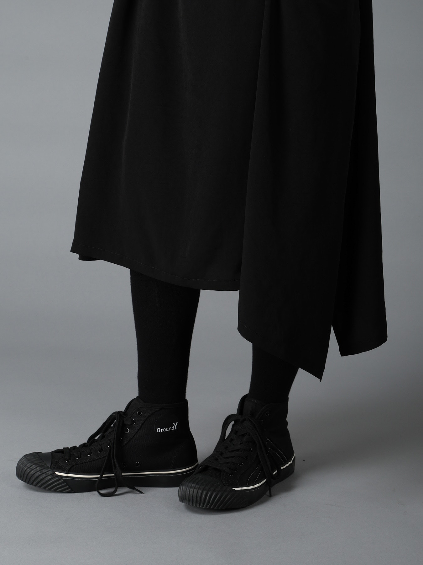 CREPE de CHINE LEFT DROP GATHER SKIRT