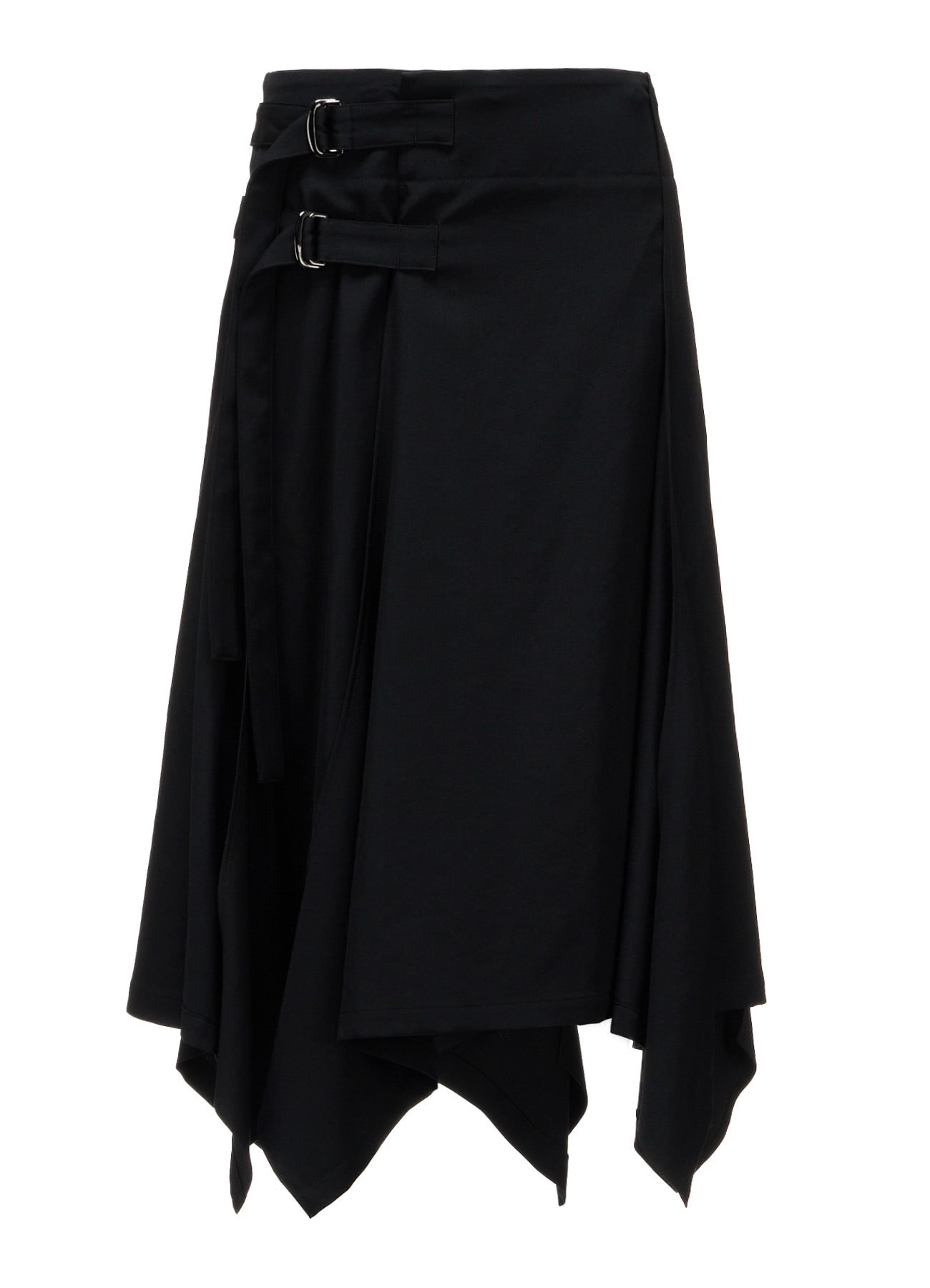 WOOL GABARDINE WRAP SKIRT