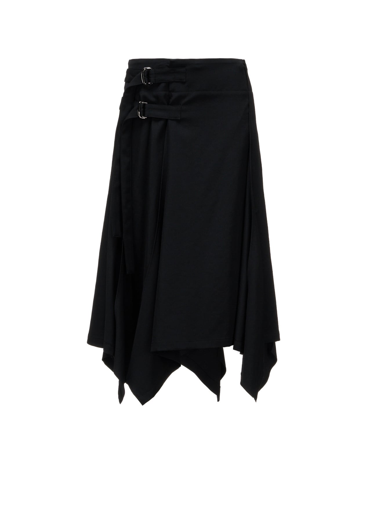 WOOL GABARDINE WRAP SKIRT