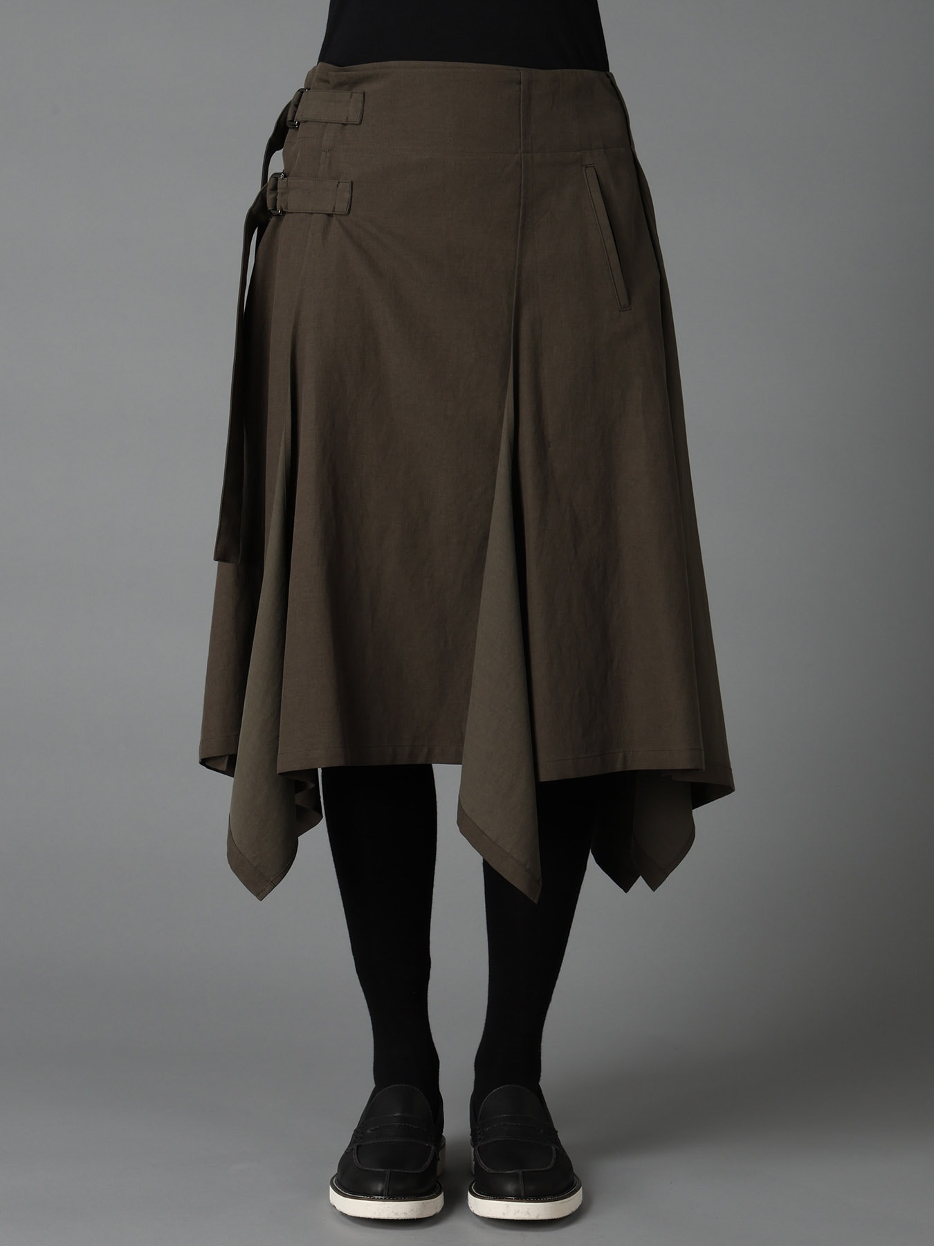 CELLULOSE COTTON BIO TWILL WRAP SKIRT