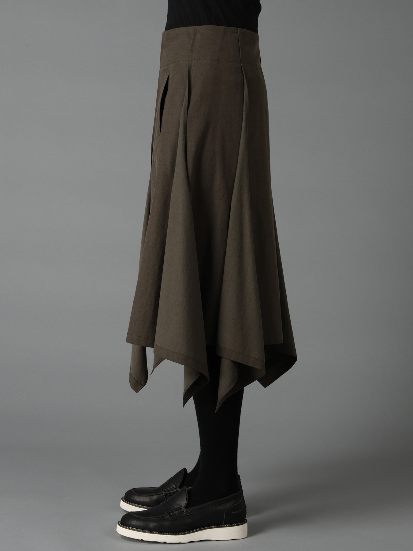 CELLULOSE COTTON BIO TWILL WRAP SKIRT