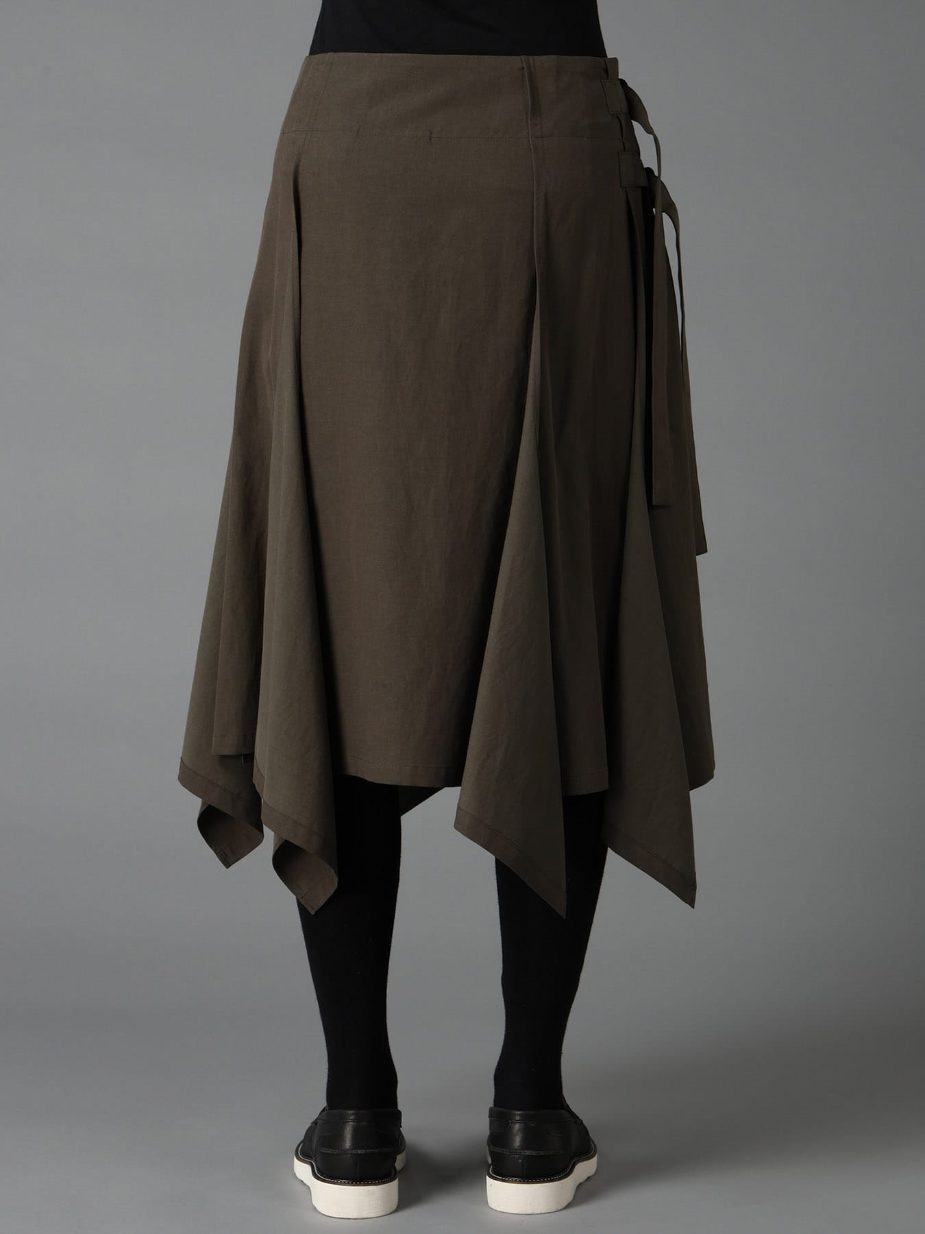 CELLULOSE COTTON BIO TWILL WRAP SKIRT