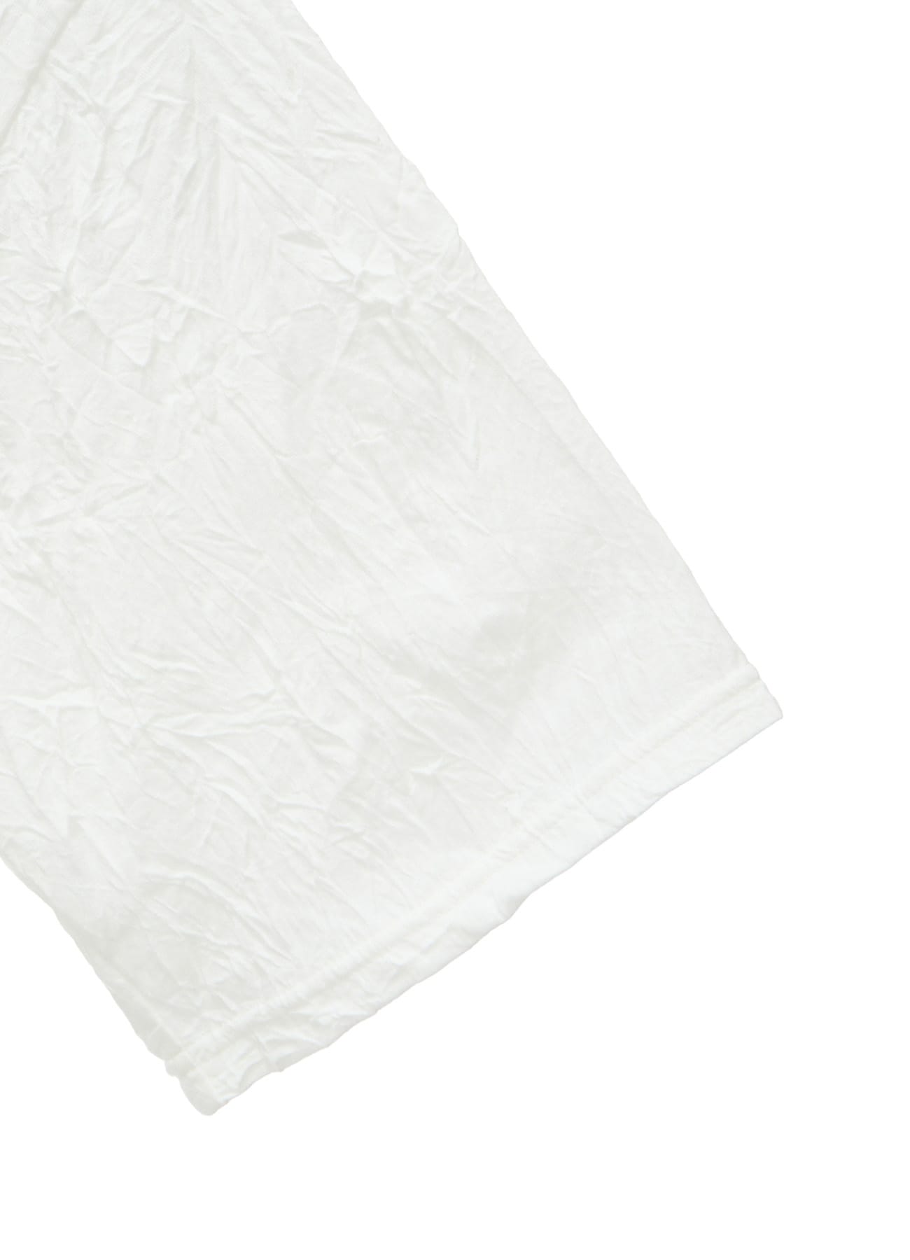 CATCH WASHER WRINKLE JERSEY LEFT SIDE CUT OUT SHORT SLEEVED T