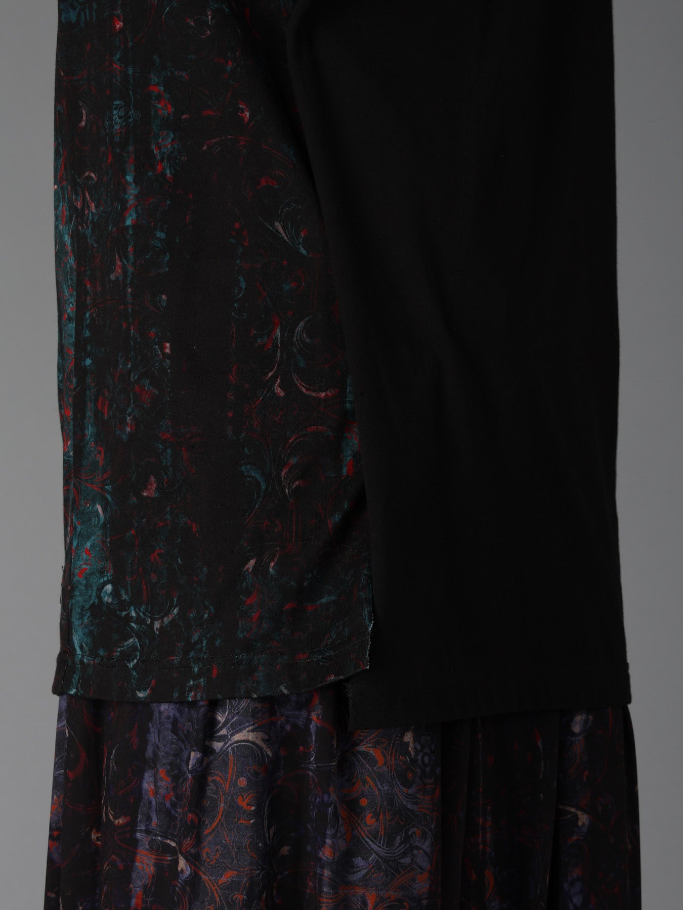 PAISLEY+COTTON JERSEY SHORT SLEEVED T