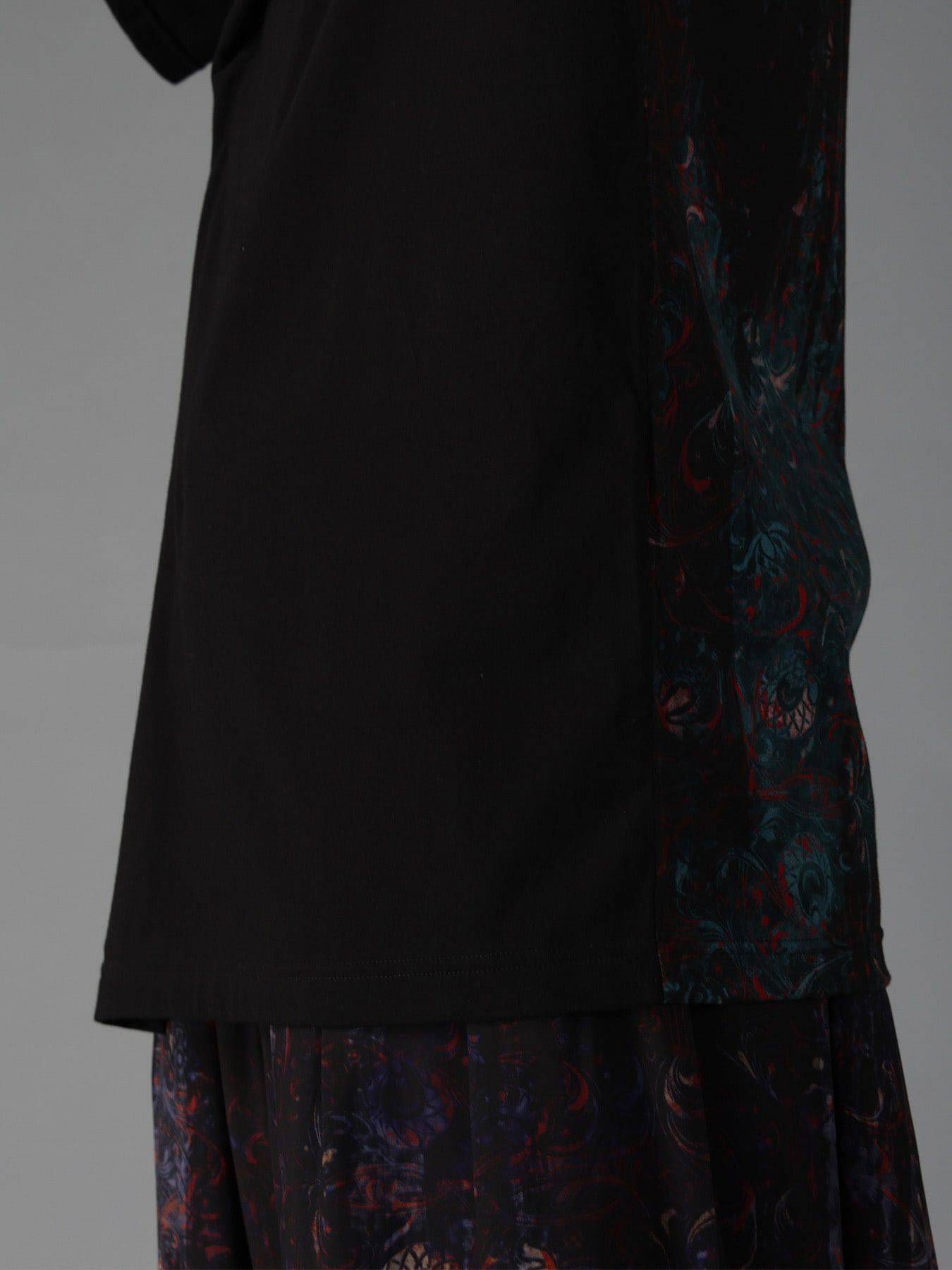 PAISLEY+COTTON JERSEY SHORT SLEEVED T
