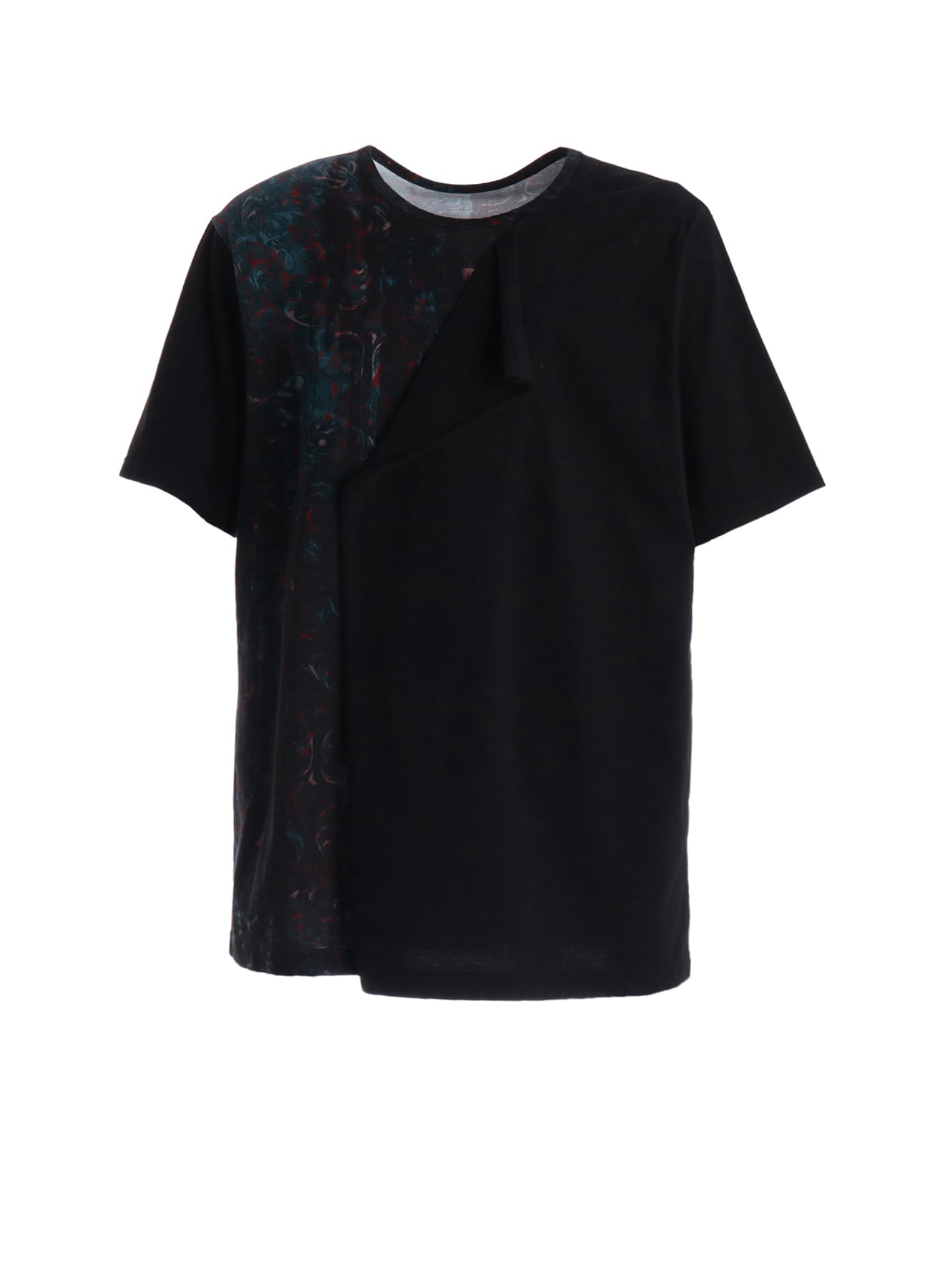 PAISLEY+COTTON JERSEY SHORT SLEEVED T