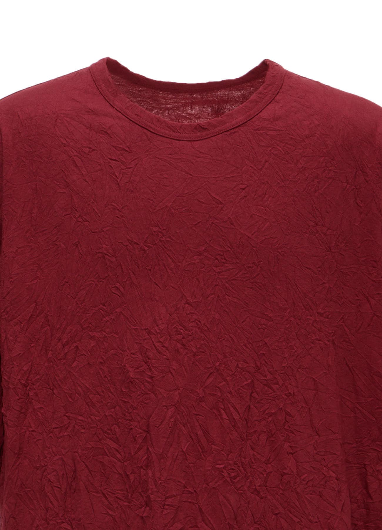 CATCH WASHER WRINKLE JERSEY ROUND HEM JUMBO SHORT SLEEVED T